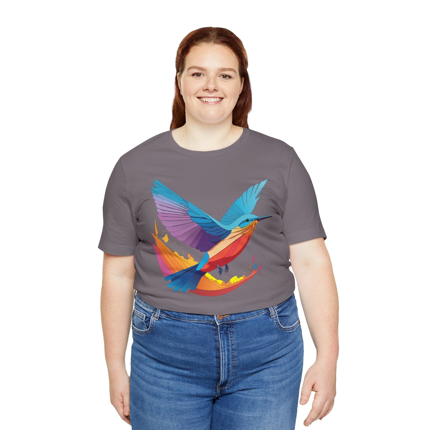 Unisex Animal Shirt Art Design Tee With Wild Animals Print Soft Comfortable Short Sleeve Tee