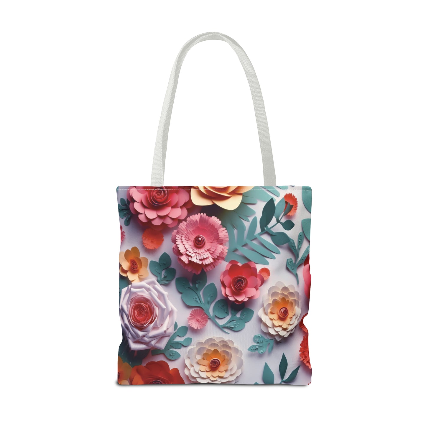 Canvas Bag with Floral Prints