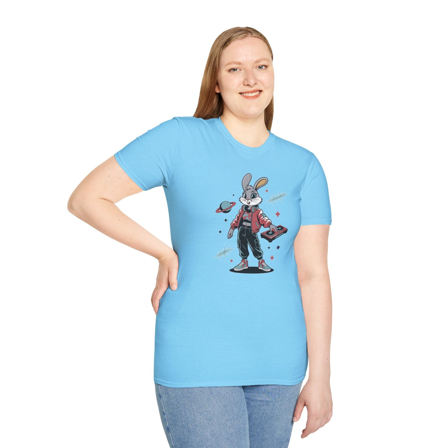 Cartoon T Shirt With Animation And Funny Animals Tee Unisex Softstyle 100 Percent Ring Spun Cotton