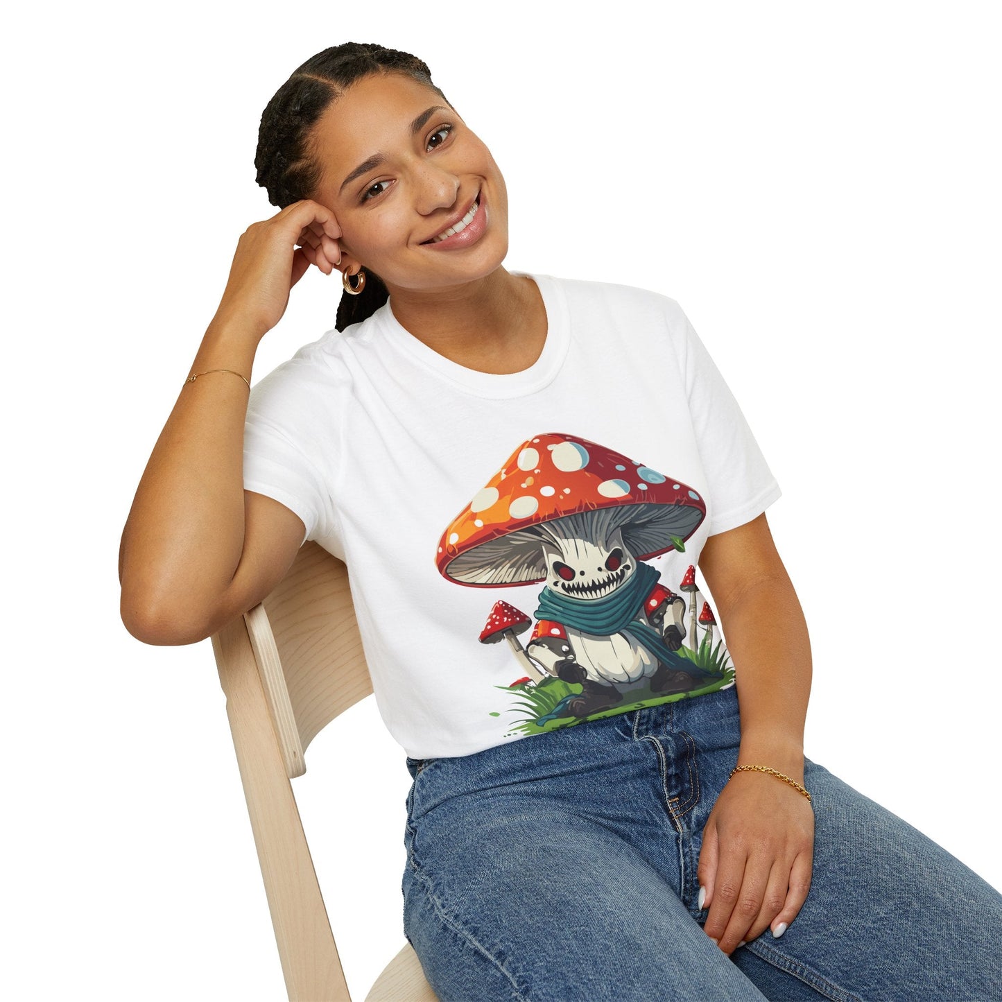 Unisex Mashroom T Shirt Funny Fungus Inspired Design Gildan Softstyle 64000 Tee Shirt