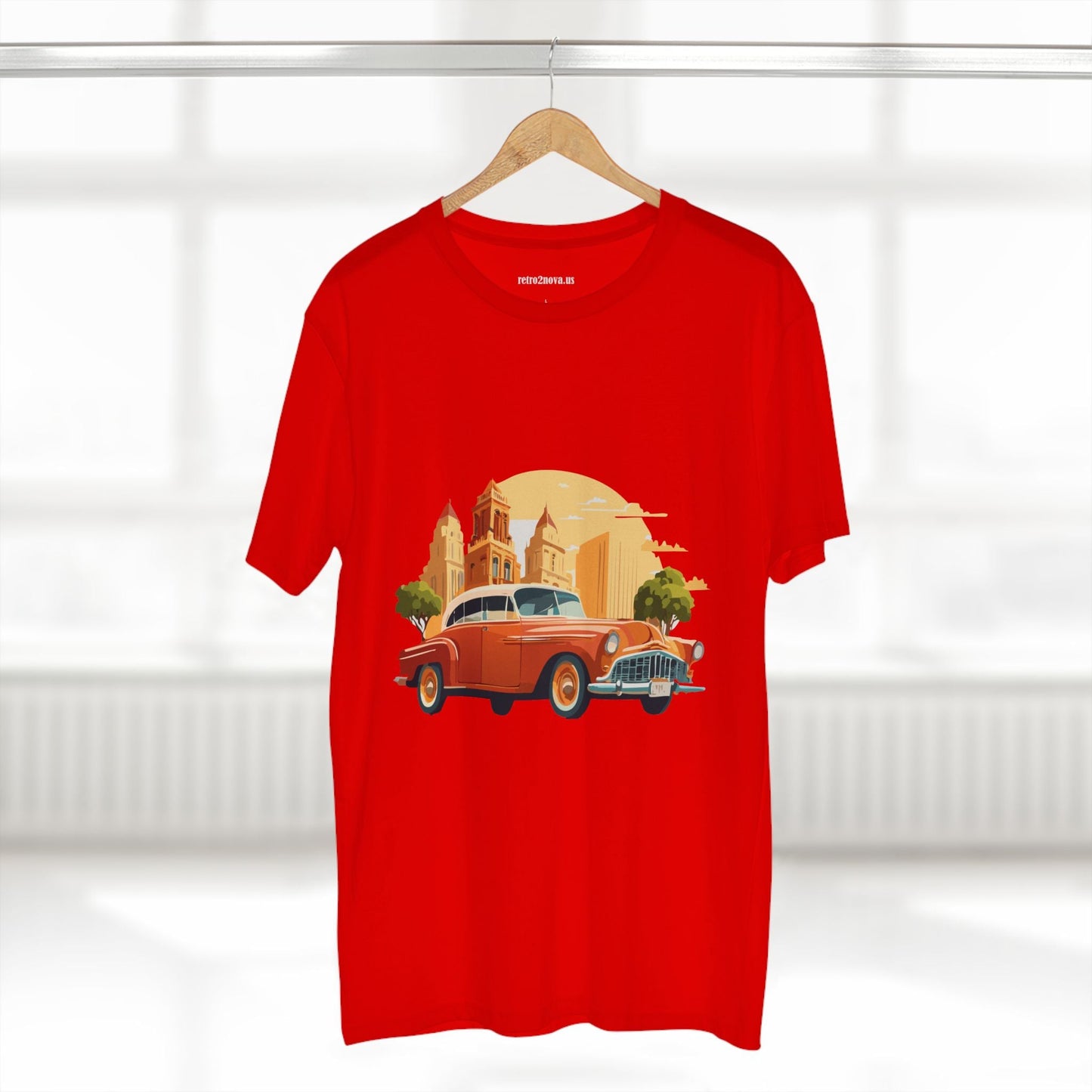 Retro Car Shirts Vintage Car Shirts RC21 Unisex Premium Cotton Tee With Original Art