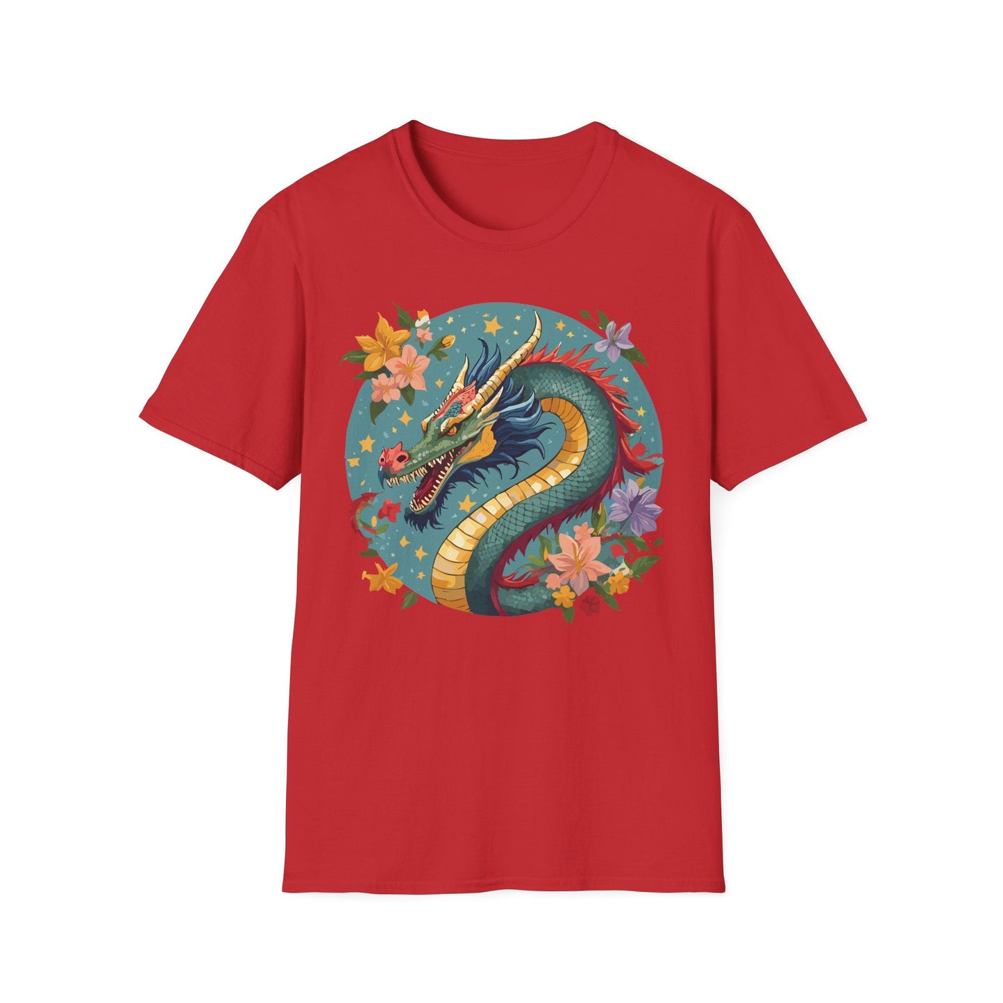Dragon Graphic Unisex 100 Cotton Tee with Animal Artwork Design 11