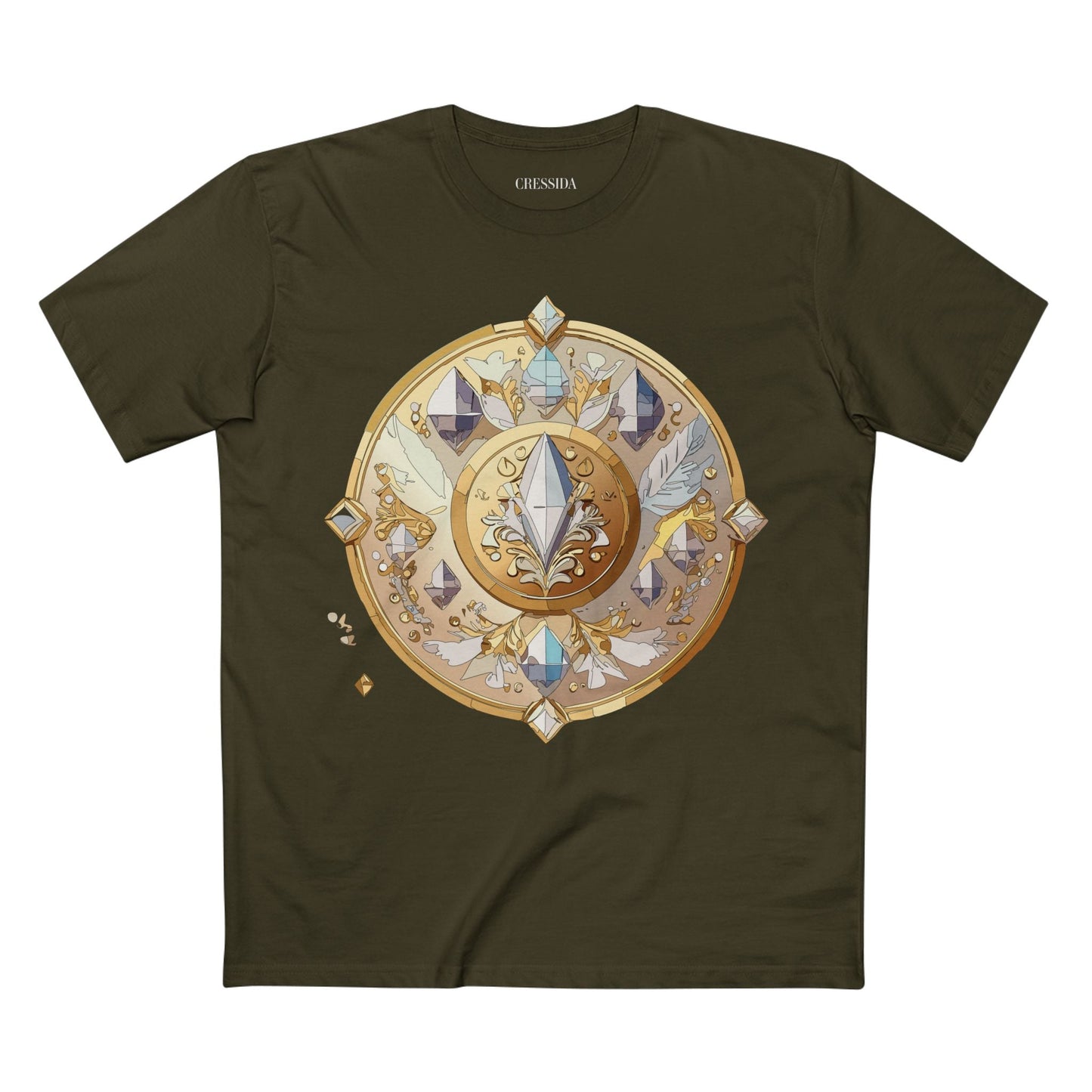 Medallion Graphic T-Shirt Unisex 100 Cotton With Gold Art Design Medal Tee 24