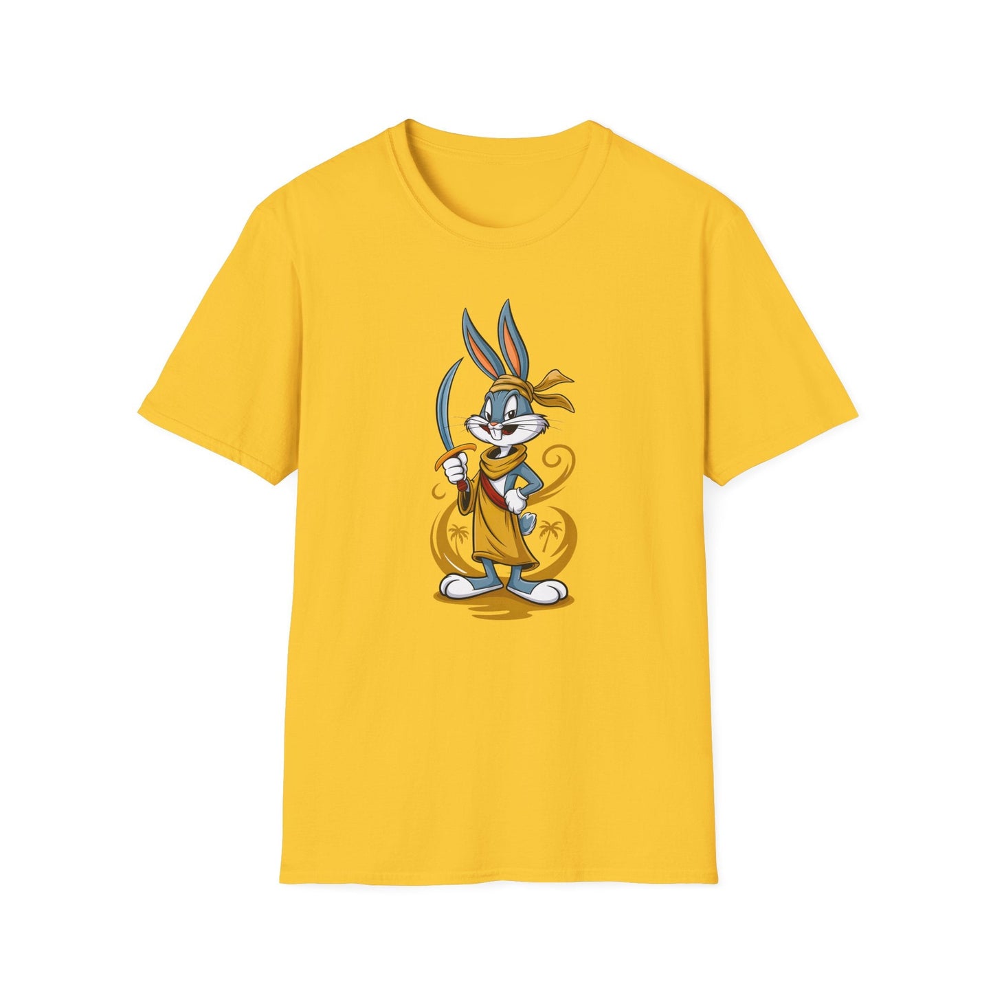 Bugs Bunny T Shirt Unisex Short Sleeve Cartoon Graphic Animation Gildan Softstyle 64000