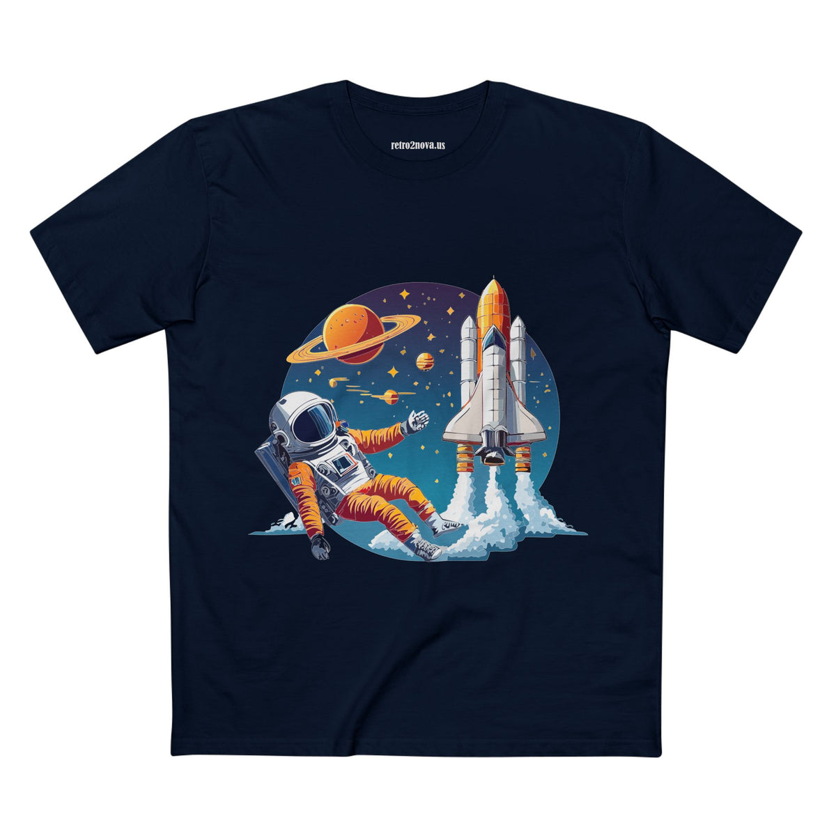 Cosmos Astronaut Graphic Tee Staple Unisex 100 Cotton Tee Shirt - CS-24