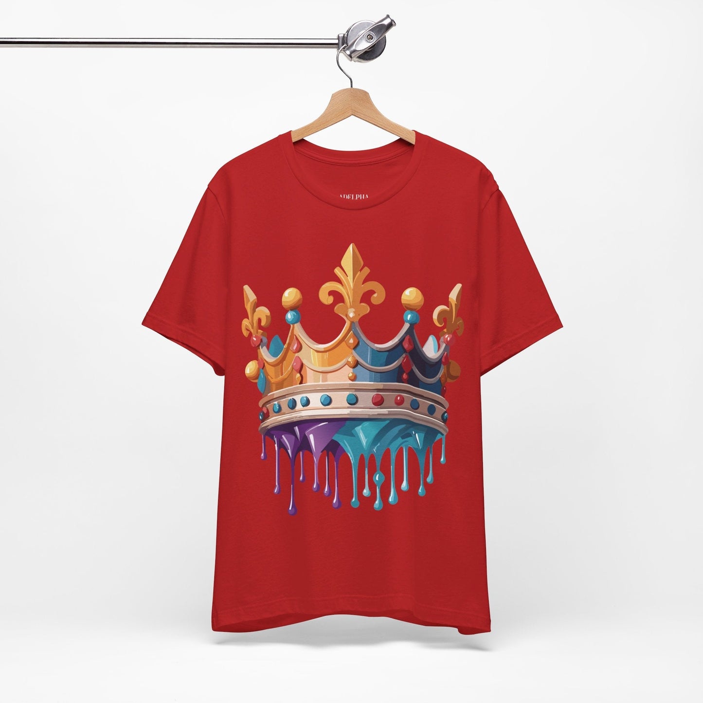 Adelpha Crown Graphic Tee Unisex Vintage Inspired Art Design Short Sleeve Shirt