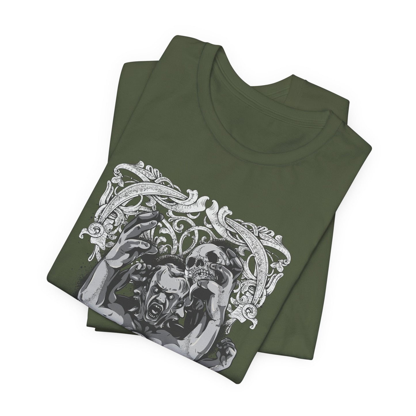 Mask Artwork Illustration Graphic Unisex Cotton T-Shirt r17