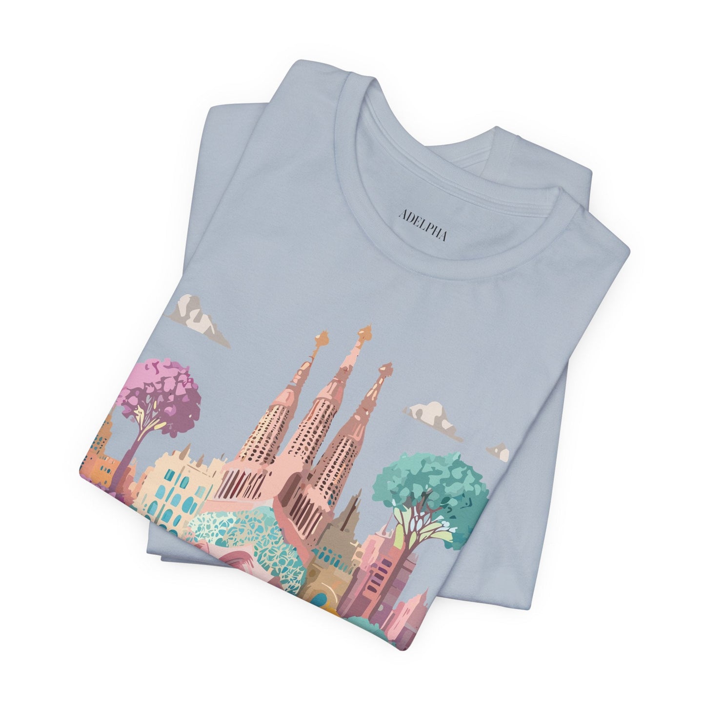 Unisex Graphic Tee With Original Vintage Inspired Artwork By Adelpha Barcelona Style