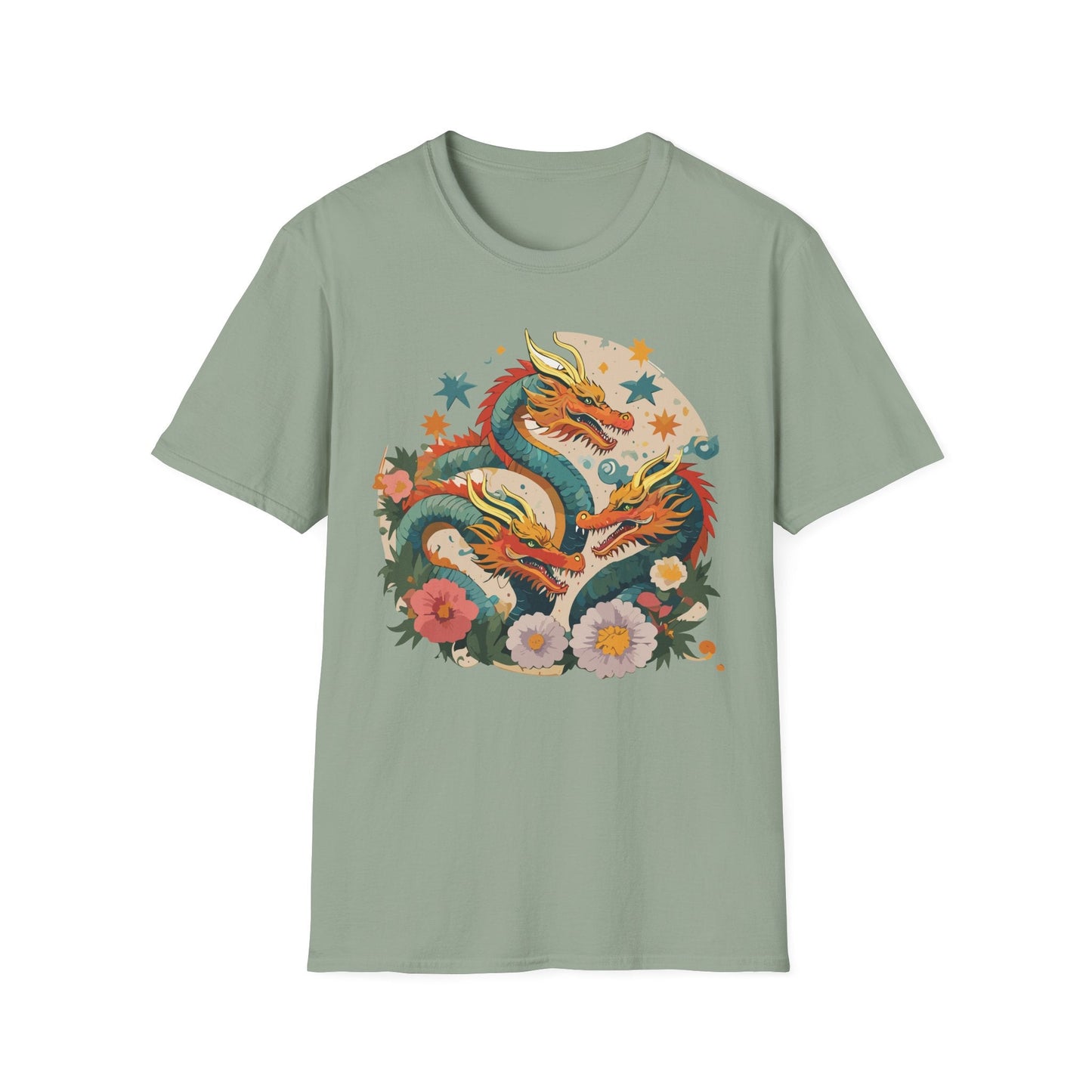 Dragon Graphic Unisex 100 Cotton Tee with Animal Artwork Design 10