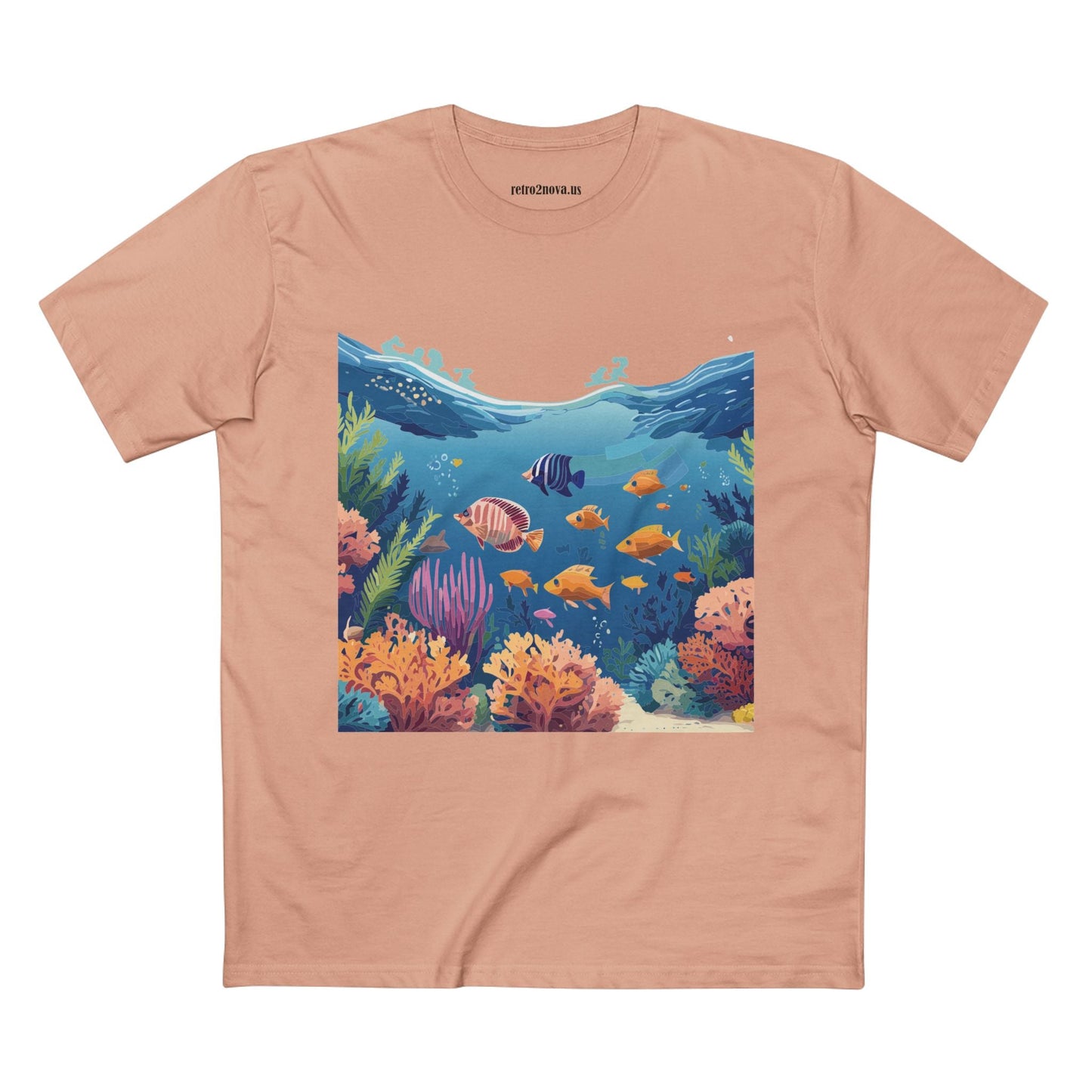 Ocean Shirt Ocean Pacific Unisex Premium Cotton Tee Featuring Original Art Design Retro2Nova