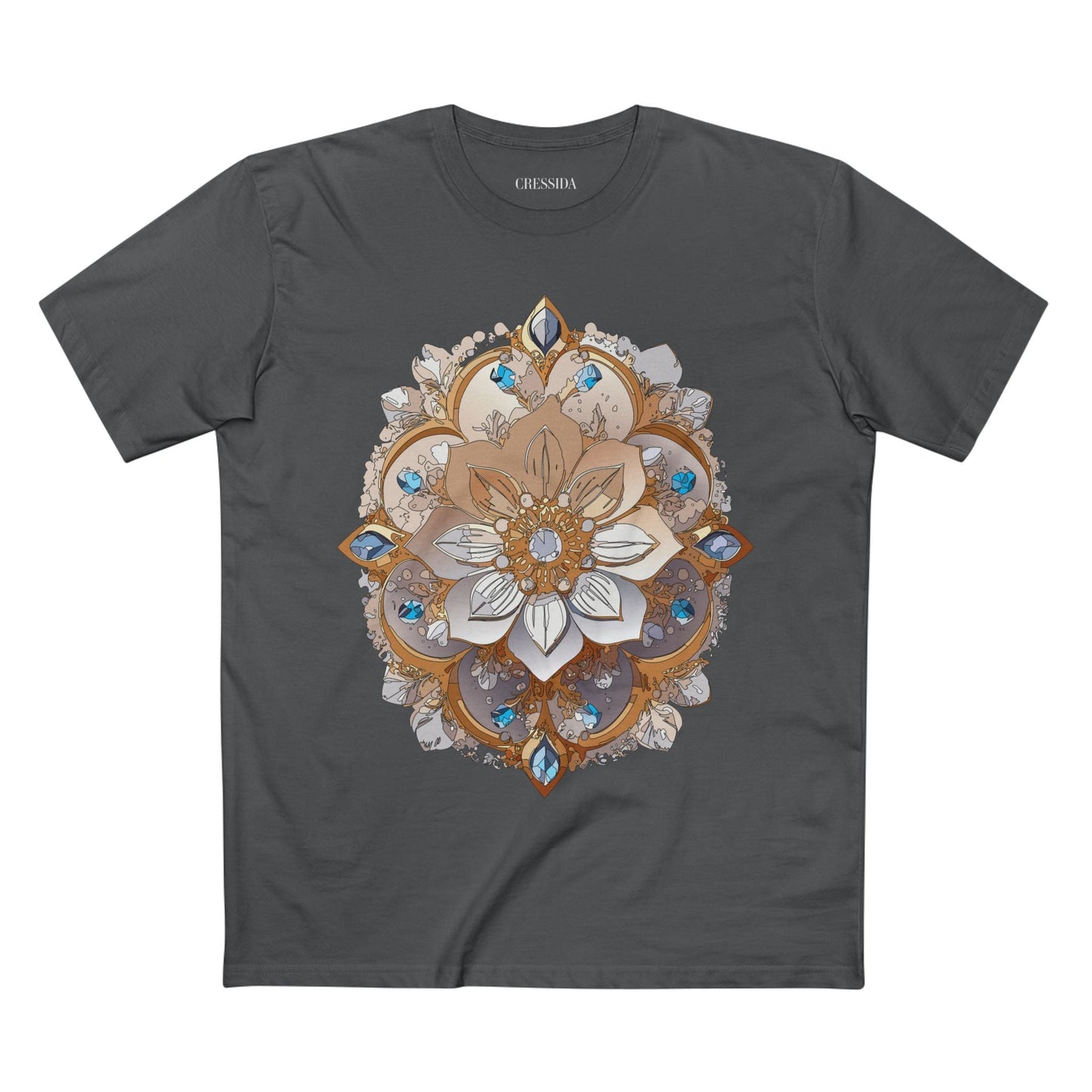Floral Graphic T-Shirt Unisex 100 Cotton Art Design with Antique Flowers Tee 20