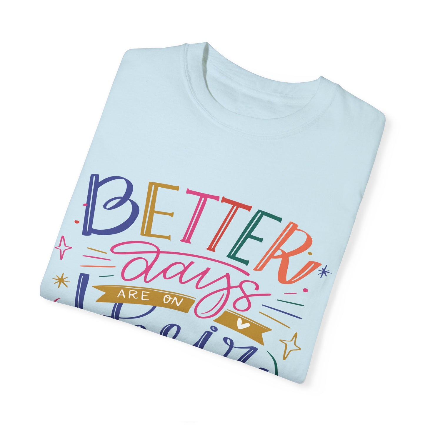 T-shirt unisexe avec design artistique et imprimé de citations positives