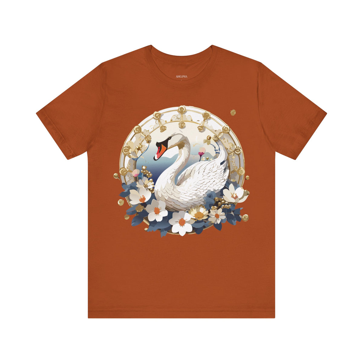Medallion Graphic Unisex Cotton Bella+Canvas Tee with Art Design d87