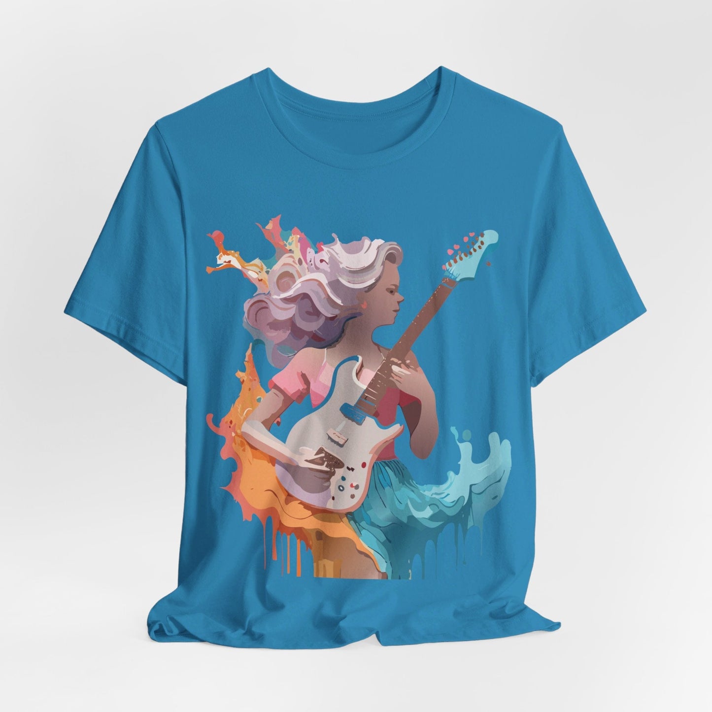 Adelpha Vintage Music Graphic Tee Unisex Short Sleeve Jersey Shirt for Everyday Wear