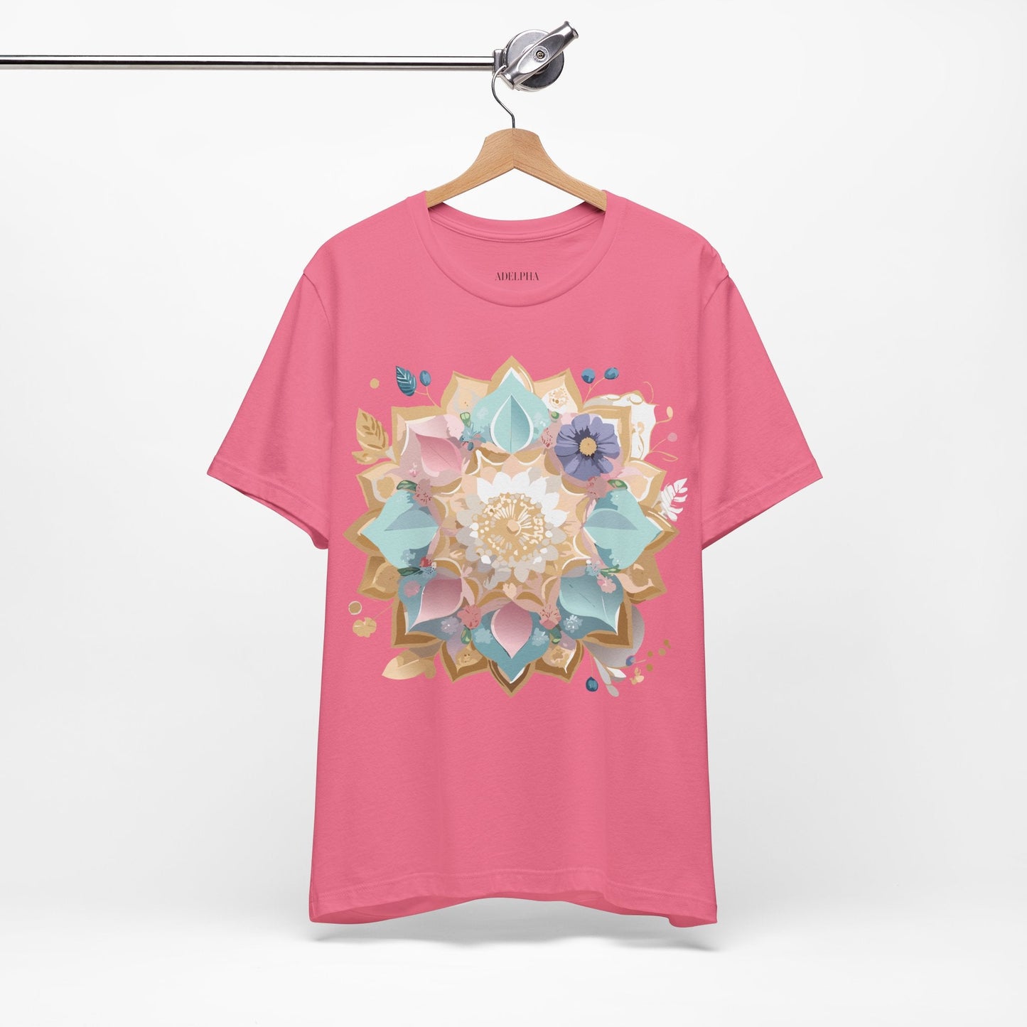 Adelpha Mandala Graphic Tee Unisex Jersey Short Sleeve Vintage Inspired Artwork Shirt