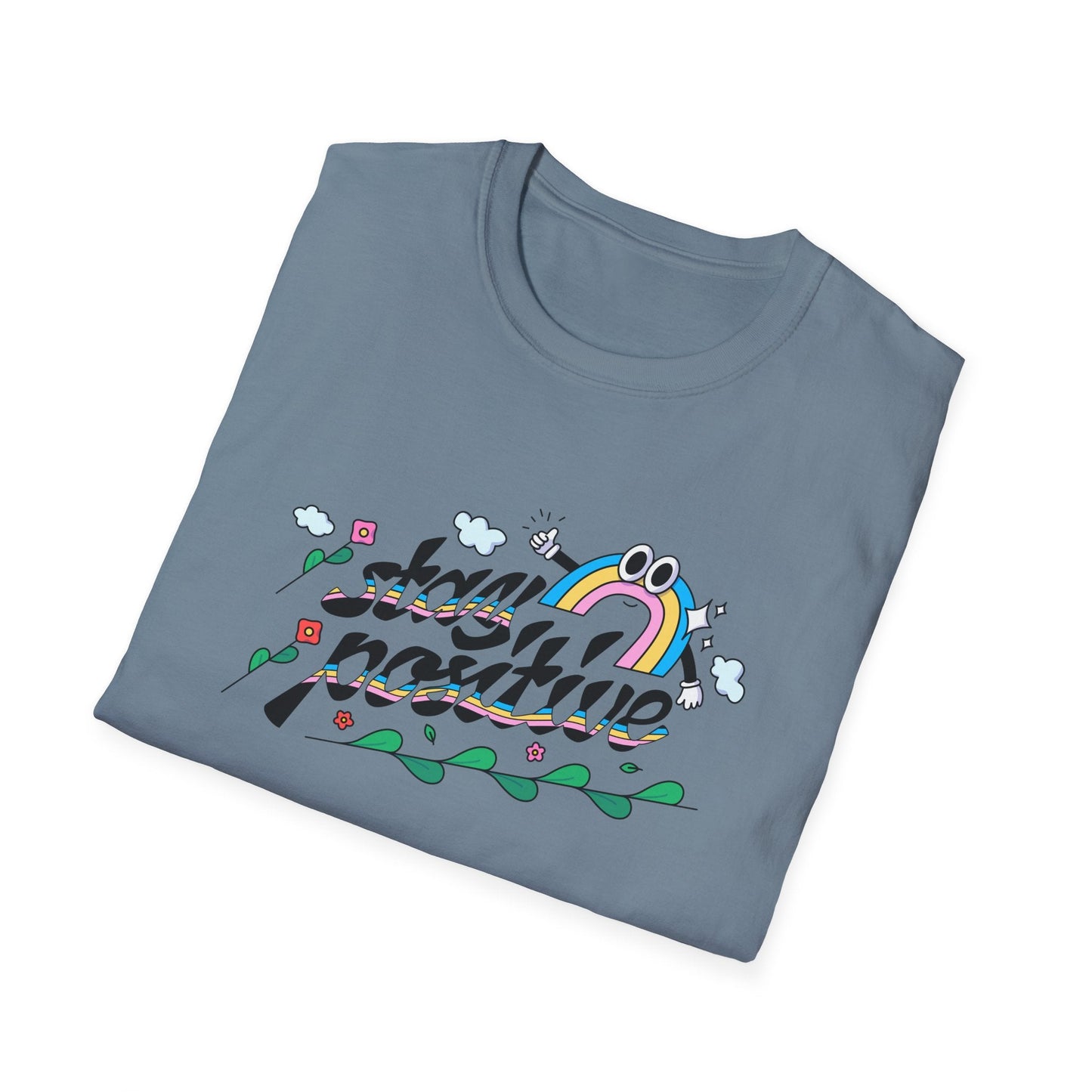 Positive Slogan T Shirts Unisex Softstyle Tee With Positive Words And Good Quotes Gildan 64000