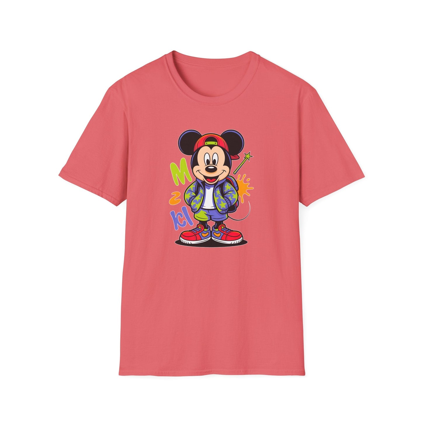 Cartoon T Shirt With Animation Design Unisex Gildan Softstyle 64000 Tee For Funny Animals