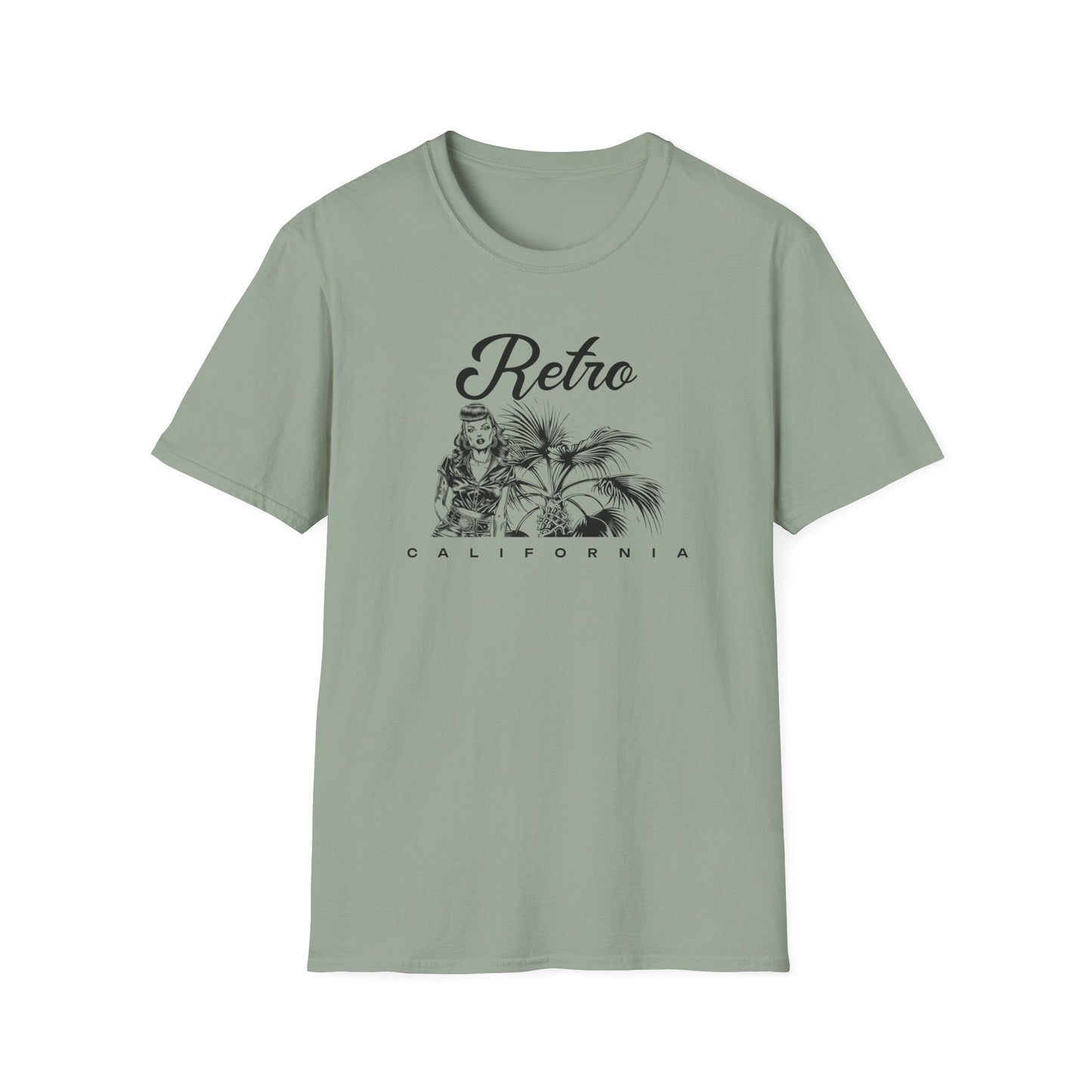 Retro California T-Shirt Unisex Cotton Vintage Palm Beach Graphic Tee