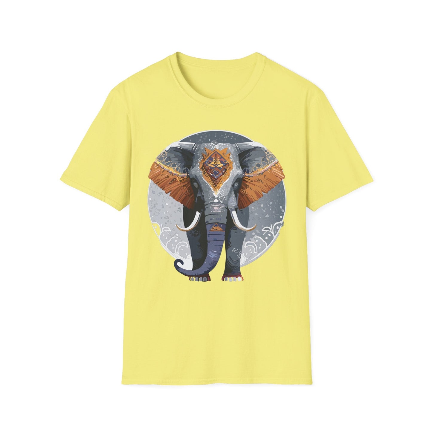 Elephant T Shirt Unisex Short Sleeve Tee SoftStyle Gildan 64000 One Hundred Percent Cotton