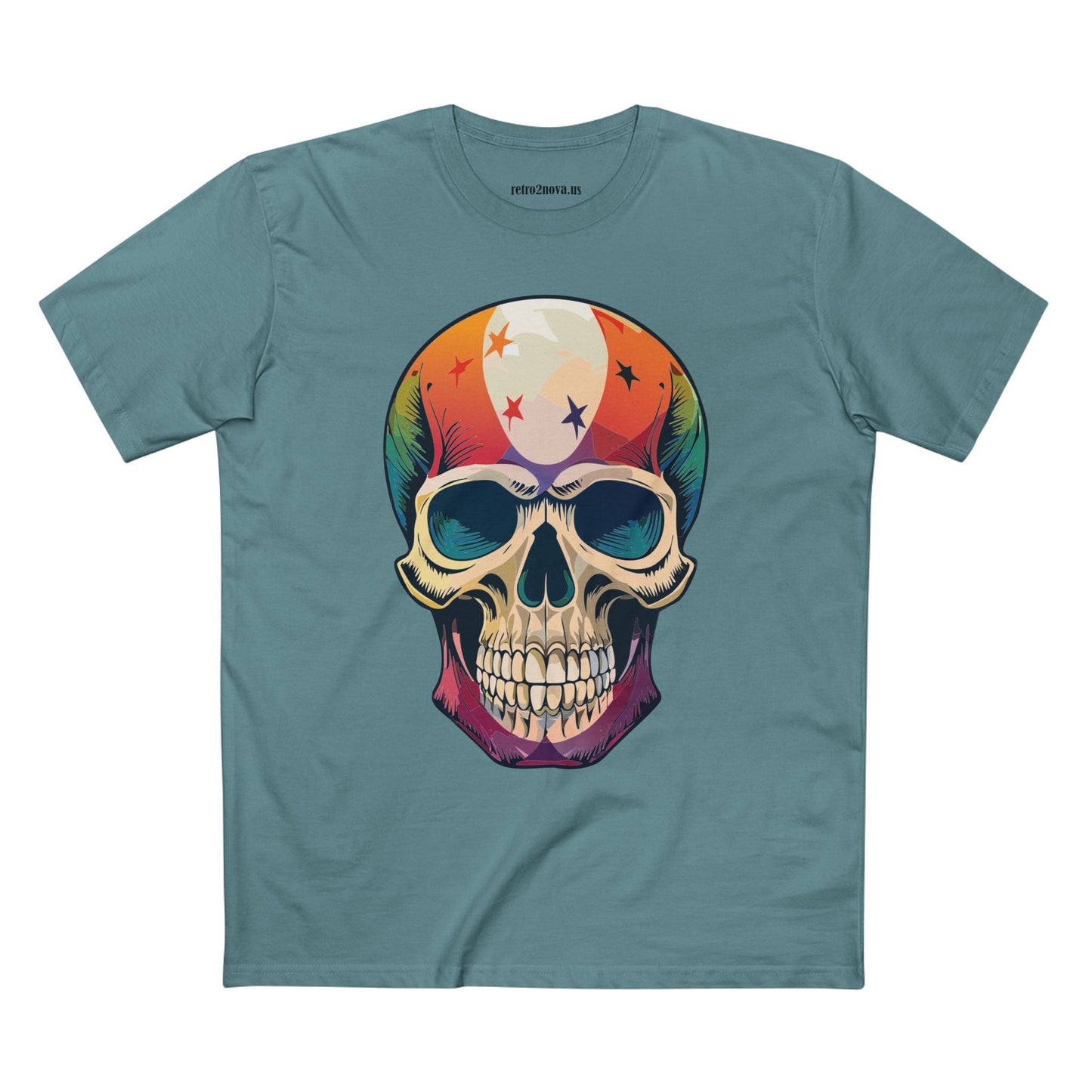 Skull And Skeleton Shirt Unisex Premium Cotton Staple Tee With Art Design Retro2Nova SS7