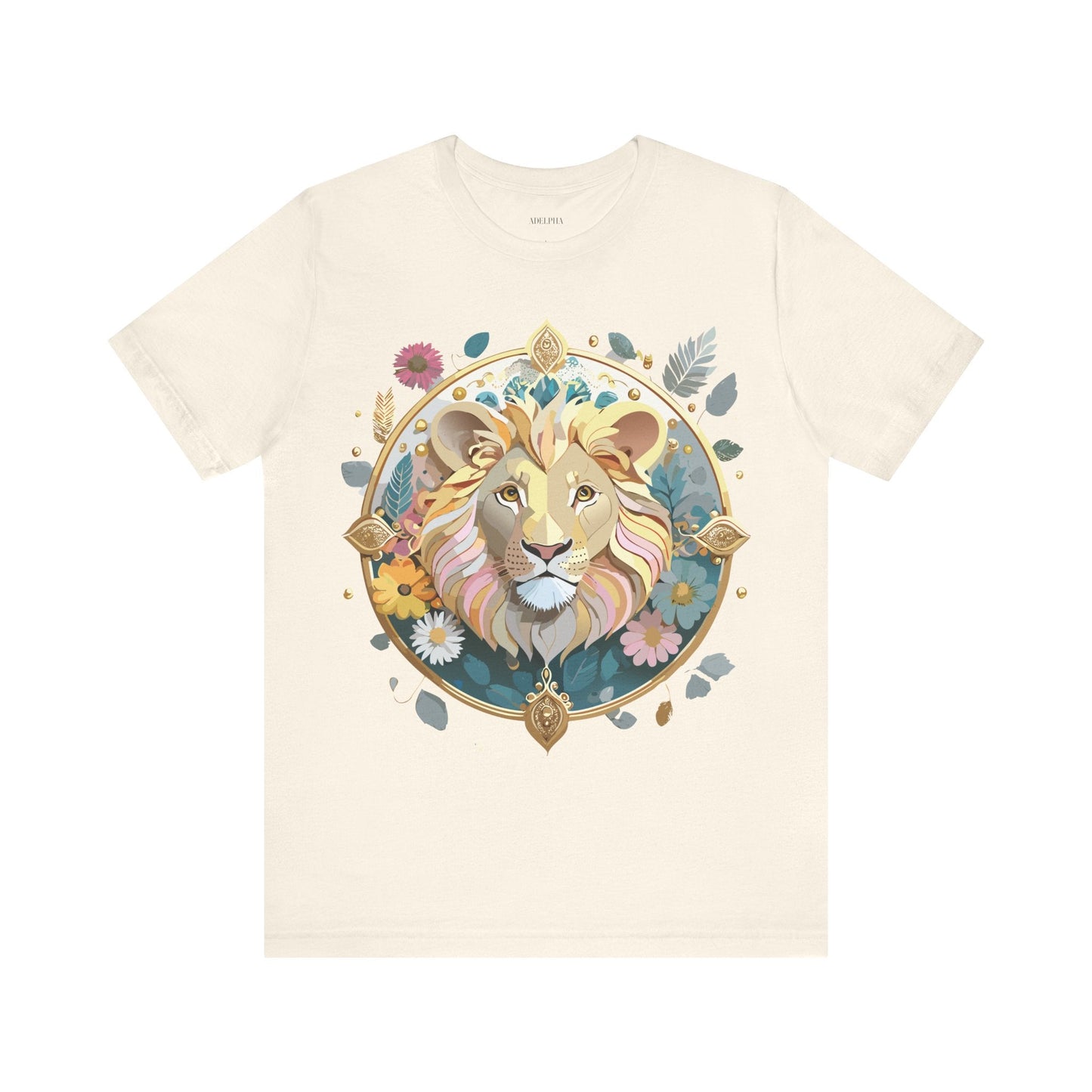 Medallion Graphic Unisex 100 Cotton Vintage Animal Medal Artwork Tee 64