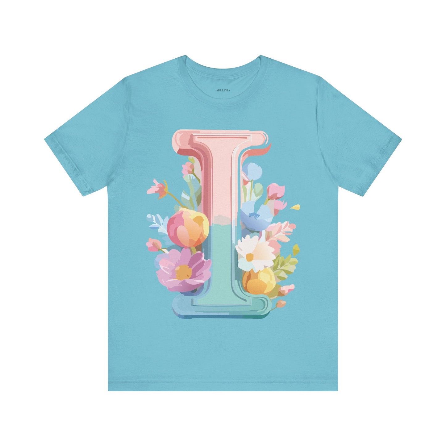 Letter I Shirt Unisex Graphic Tee Adelpha Premium Soft Cotton Vintage Inspired Artwork