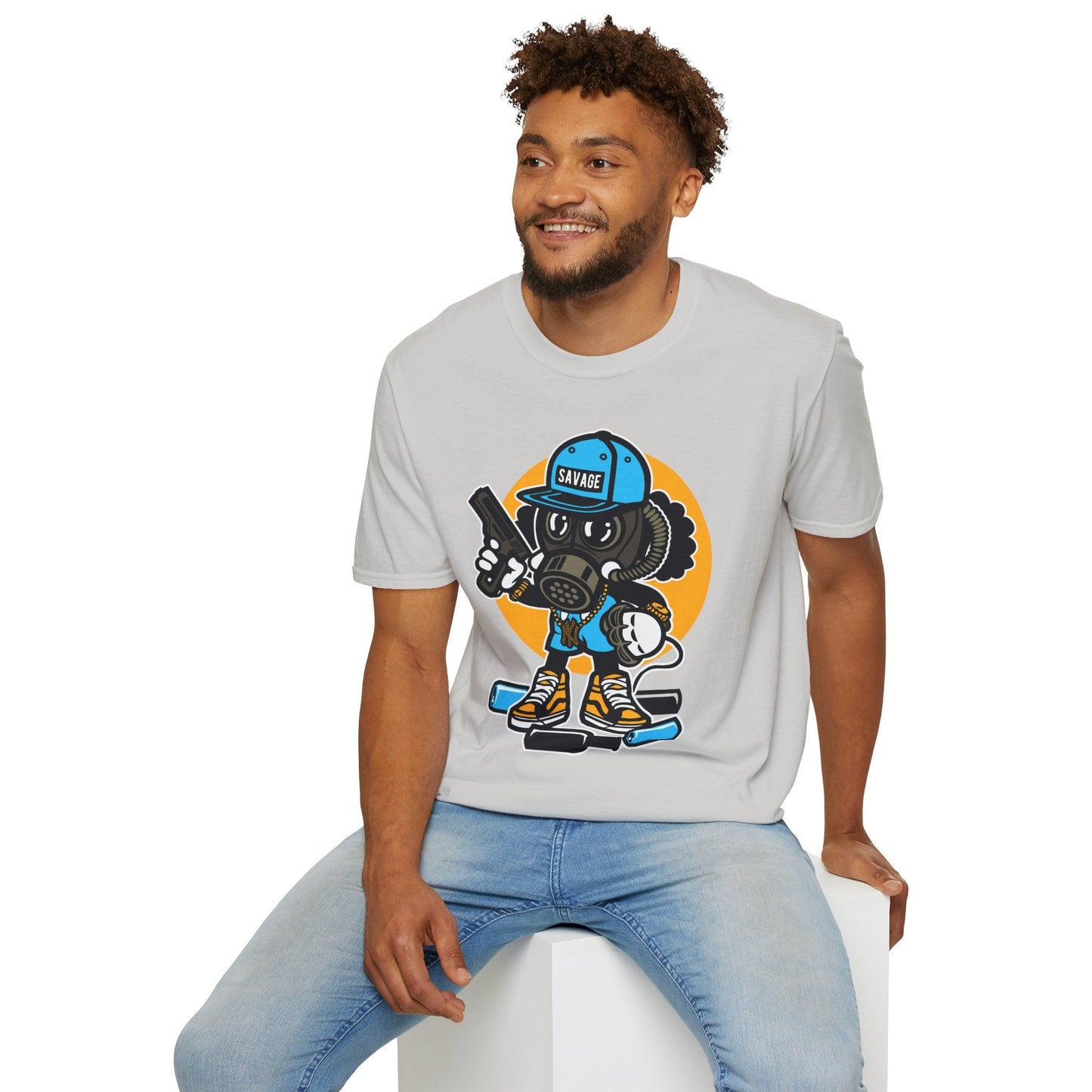 Cartoon T Shirt Animation T Shirt Funny Tee Shirt Unisex Gildan Softstyle Cotton Tee 64000