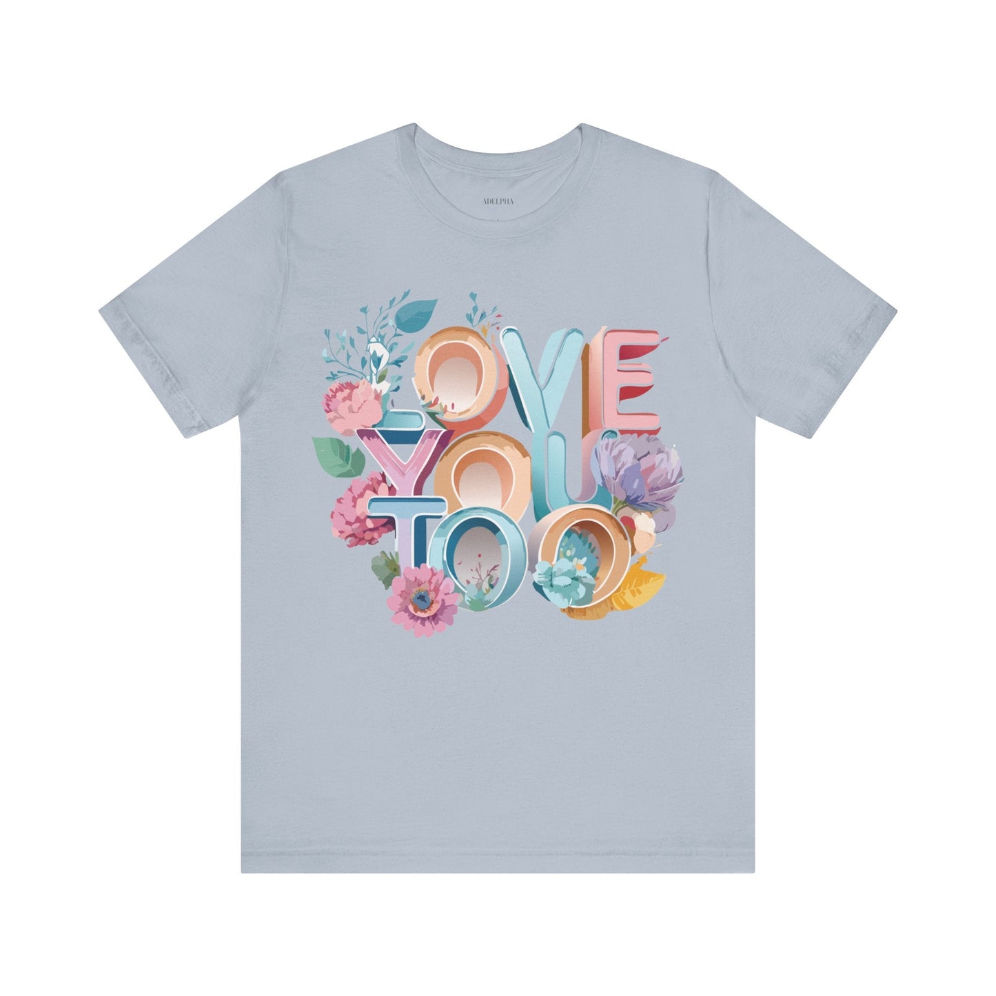Valentine Day Graphic Unisex 100 Cotton Vintage Artwork with Love and Flower Design Tee 39