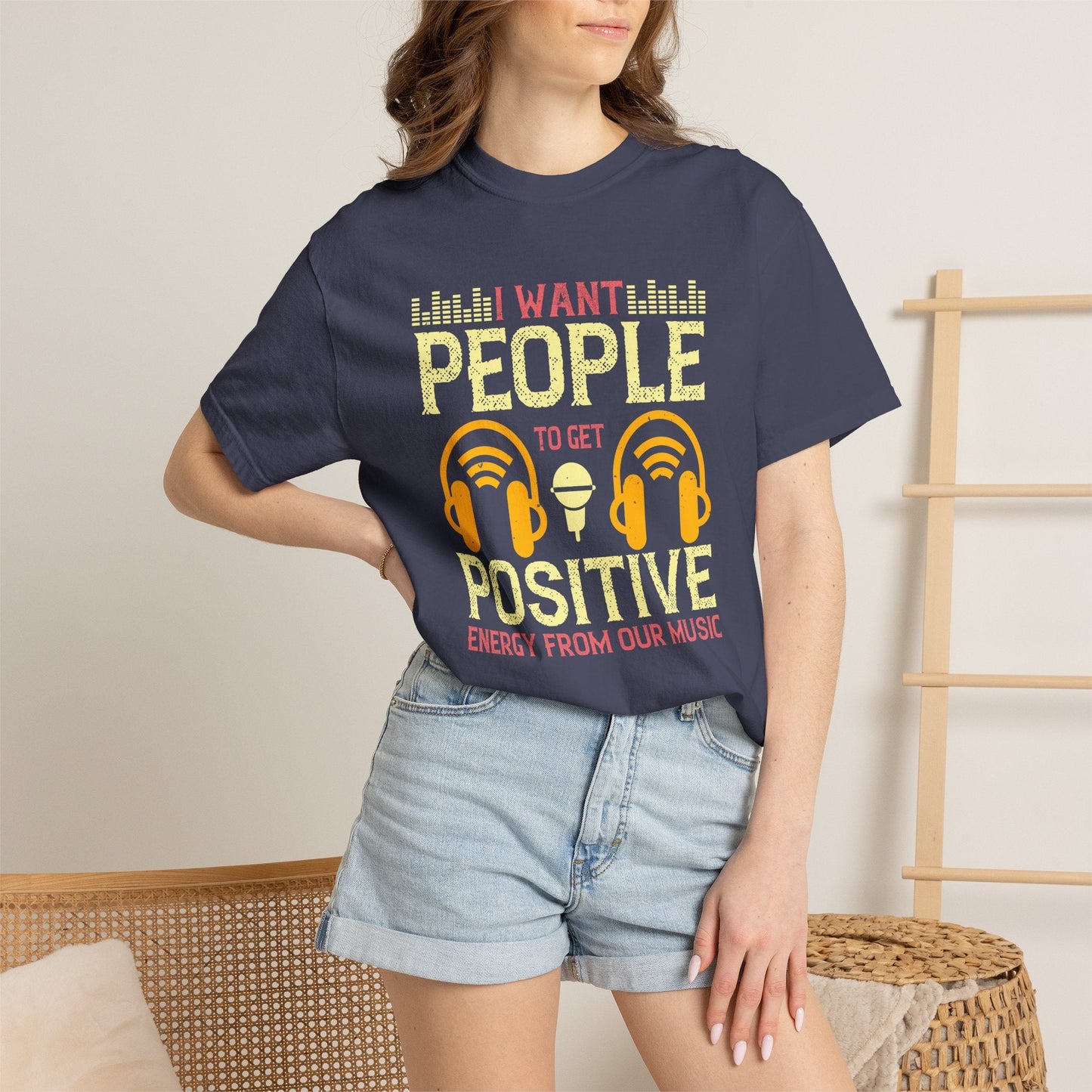 Music Graphic Design Unisex Cotton T-shirt m16
