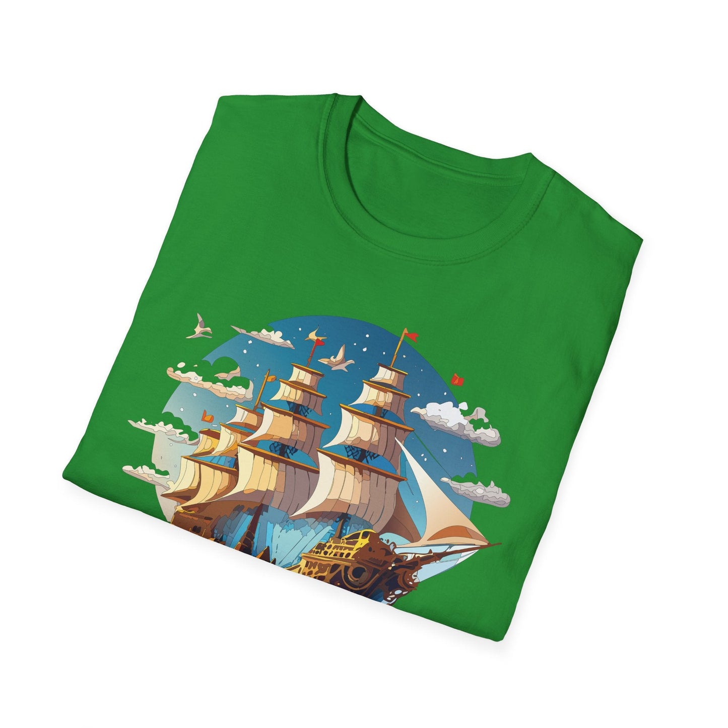 Ship T Shirts Frigate Vessel Tee Shirt Unisex Gildan Softstyle 64000 Cotton Tee Comfort Fit