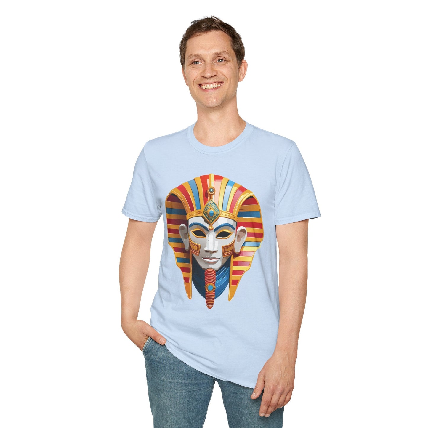 Mask Graphic Unisex Cotton Masquerade Design Artwork Tee 18