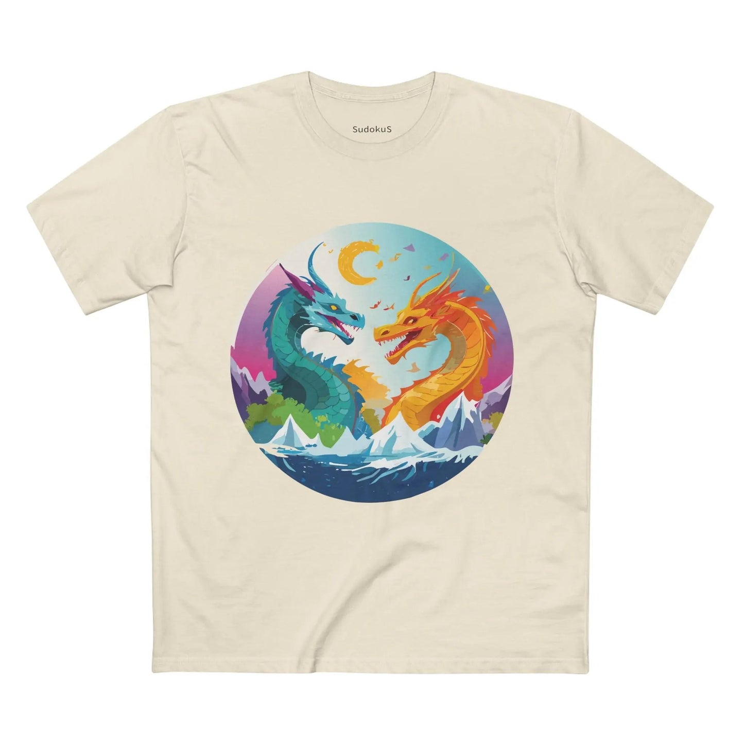 Dragon Graphic Unisex 100 Cotton Staple Tee 17