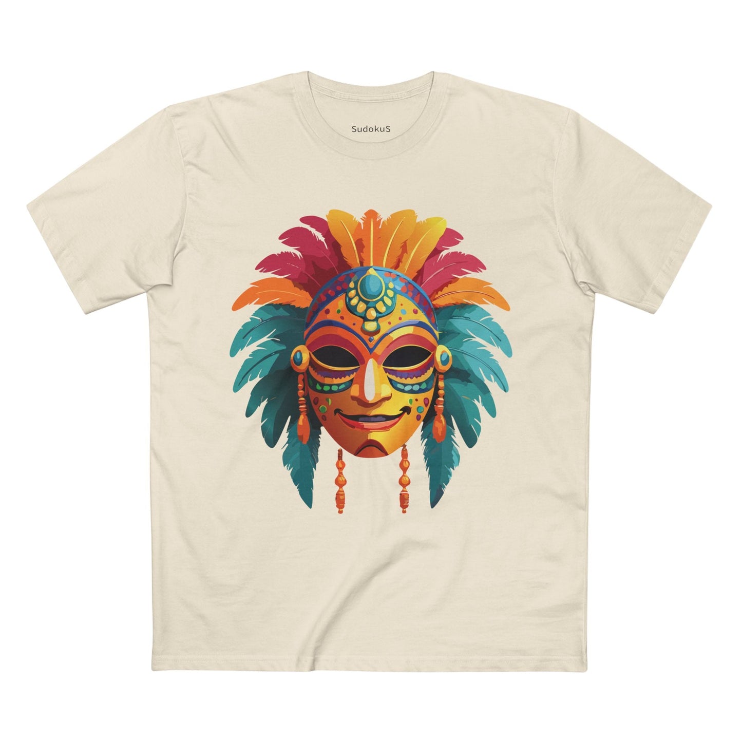 Mask Graphic Unisex 100 Cotton Staple Tee 5