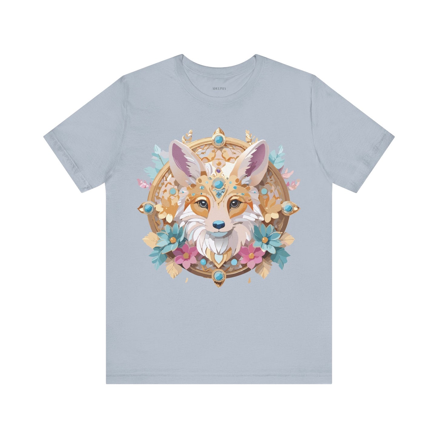 Adelpha Medallion Graphic Tee Unisex Short Sleeve Vintage Inspired Art Design Shirt