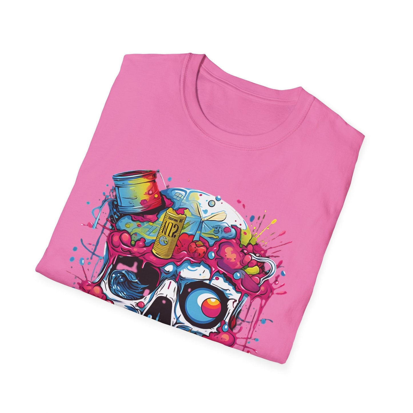 Skull Graphic Tee Shirt Unisex Skeleton Shirt Softstyle Cotton Comfort Everyday Wear Durable