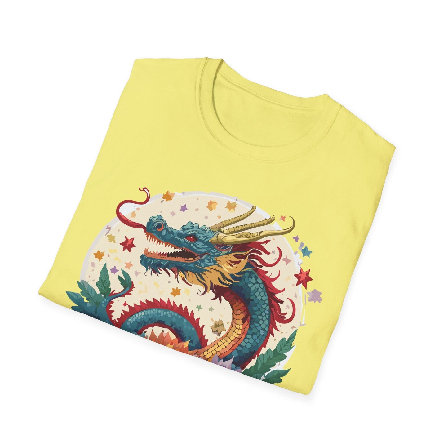 Dragon Graphic Unisex 100 Cotton Tee with Animal Artwork Design 5
