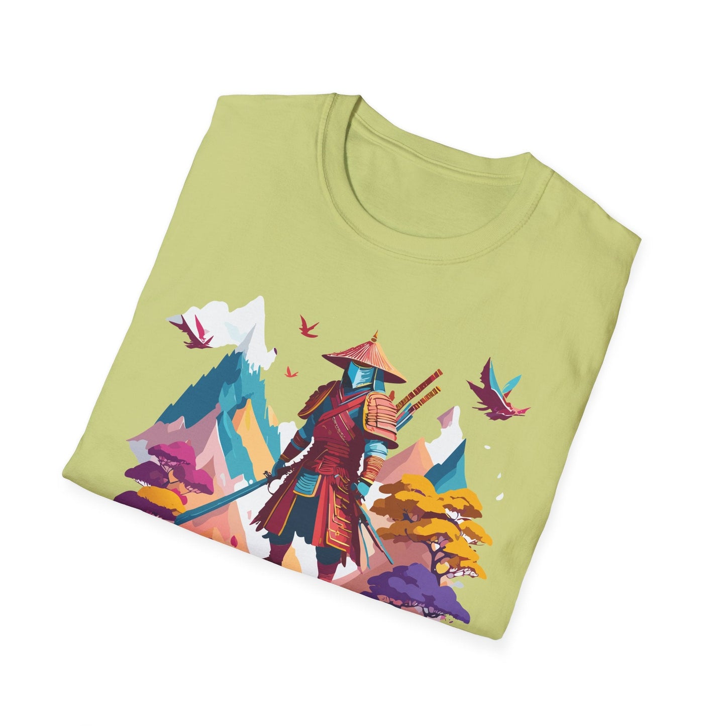 Samurai Shirt Unisex Samurai Tee Short Sleeve Gildan Softstyle 64000 100 Percent Ring Spun Cotton