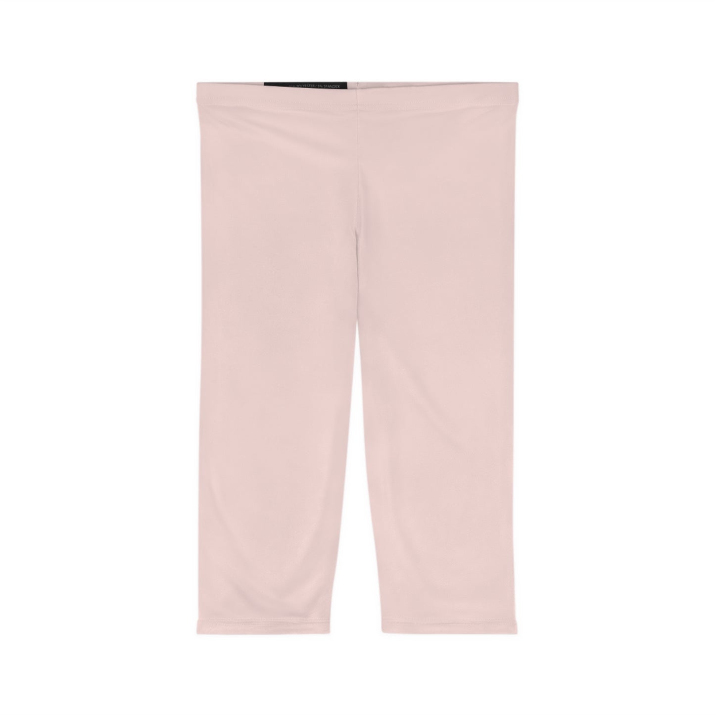 Soft Blush Color Women's Brushed Suede Poly Span Casual Capri Leggings XS-2XL