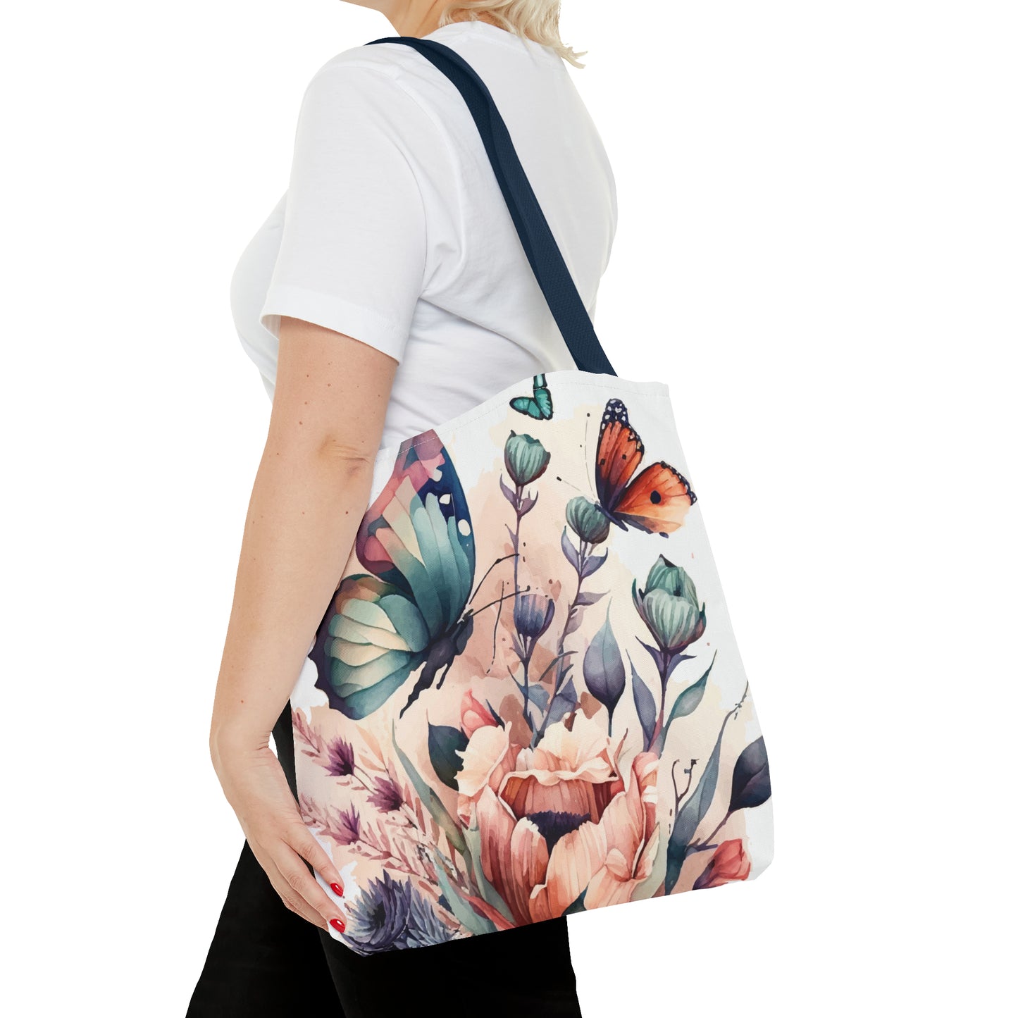 Bag with Butterfly Prints