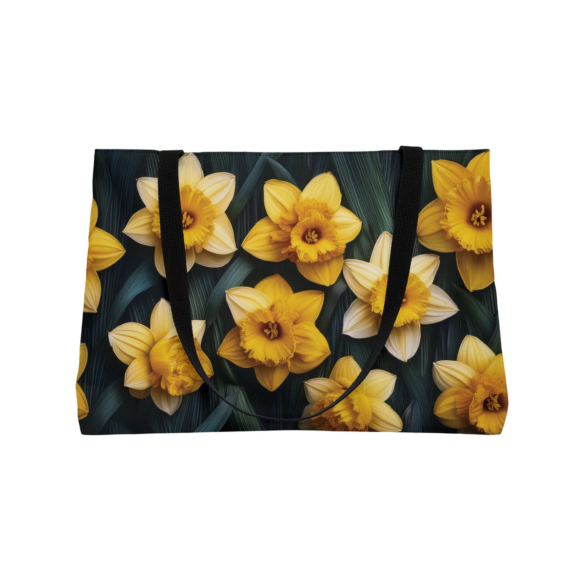 Floral Print Poly Canvas Weekender Bag 5