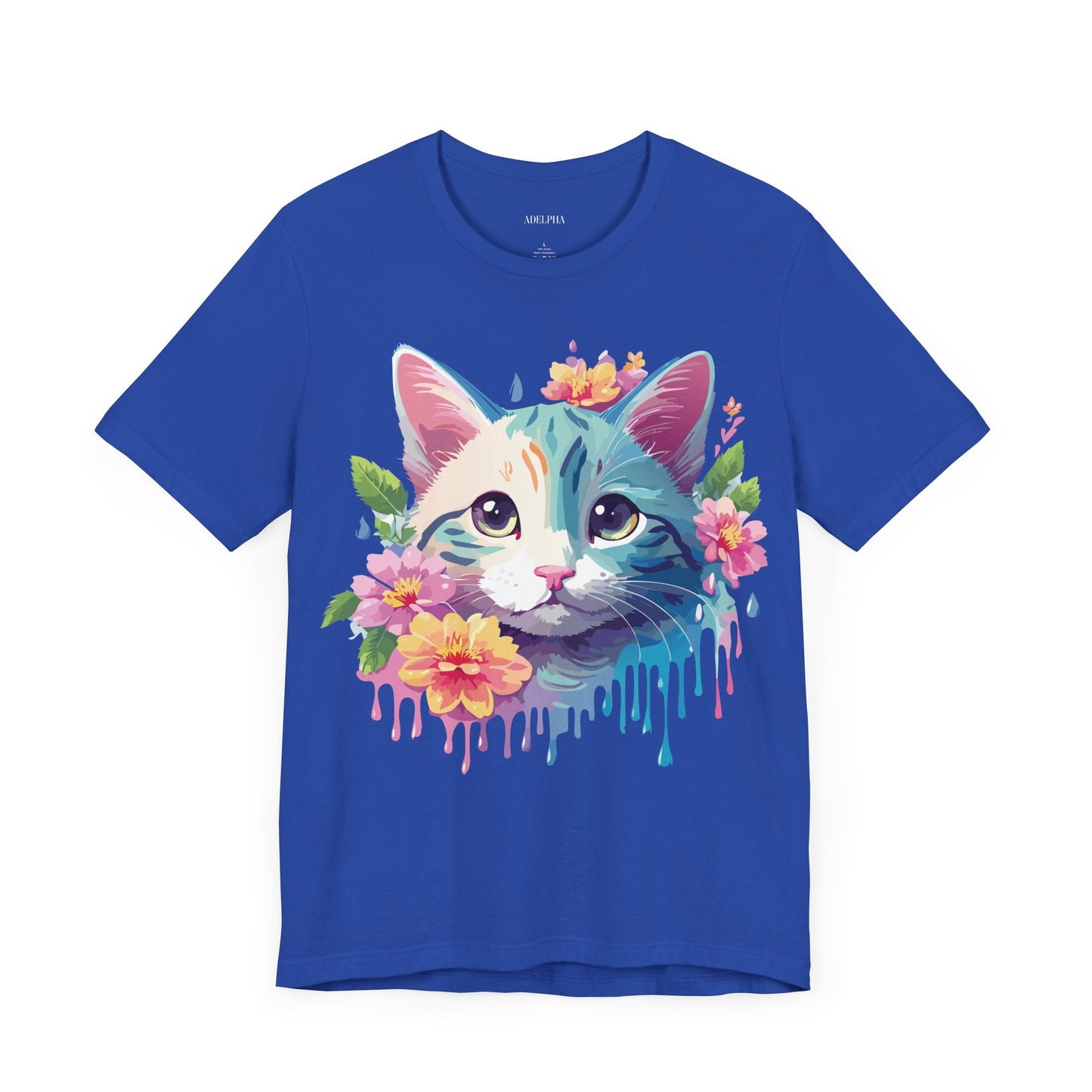 Cat Graphic Tee Unisex Shirt Adelpha Vintage Inspired Short Sleeve