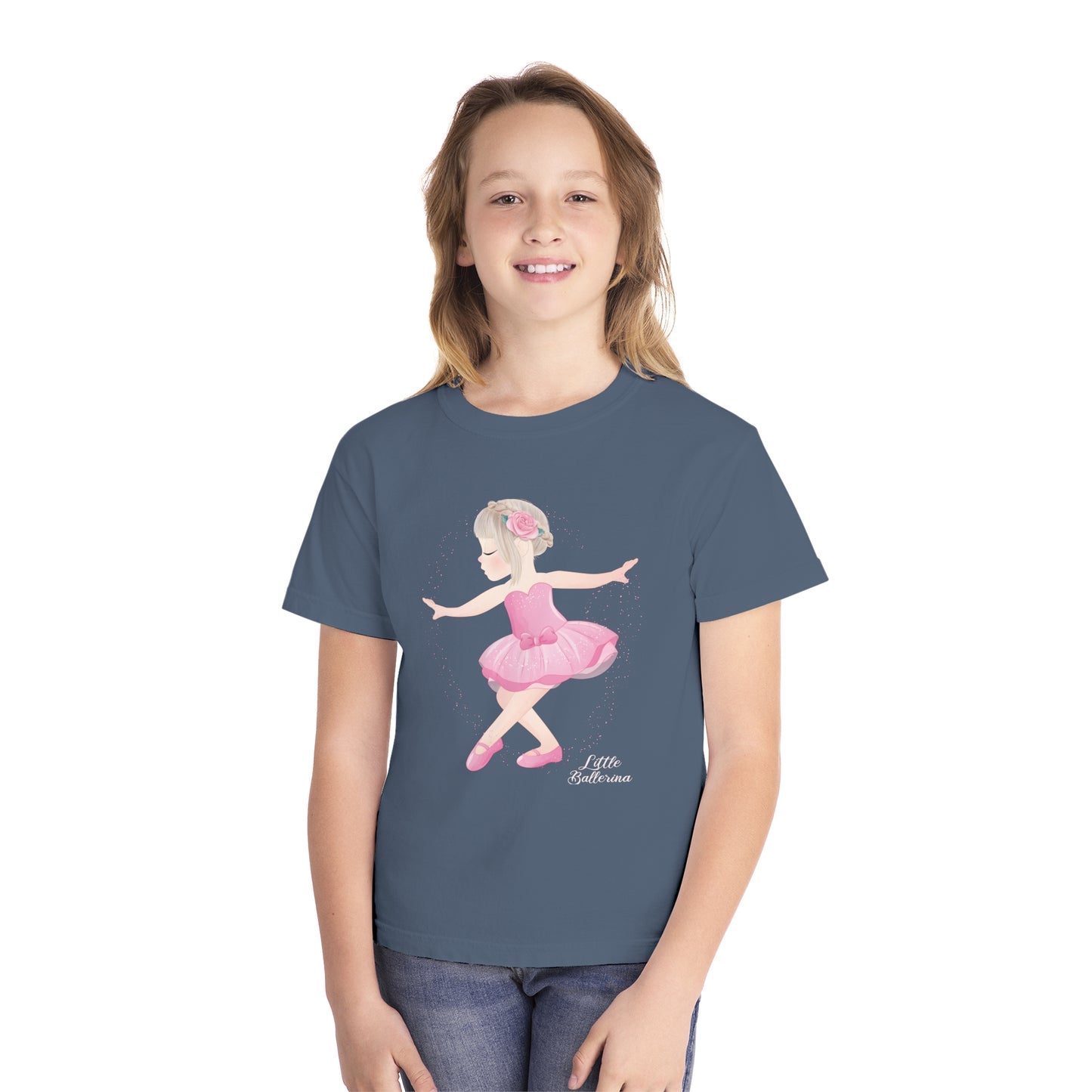 Youth Tee Shirt with Little Ballerina