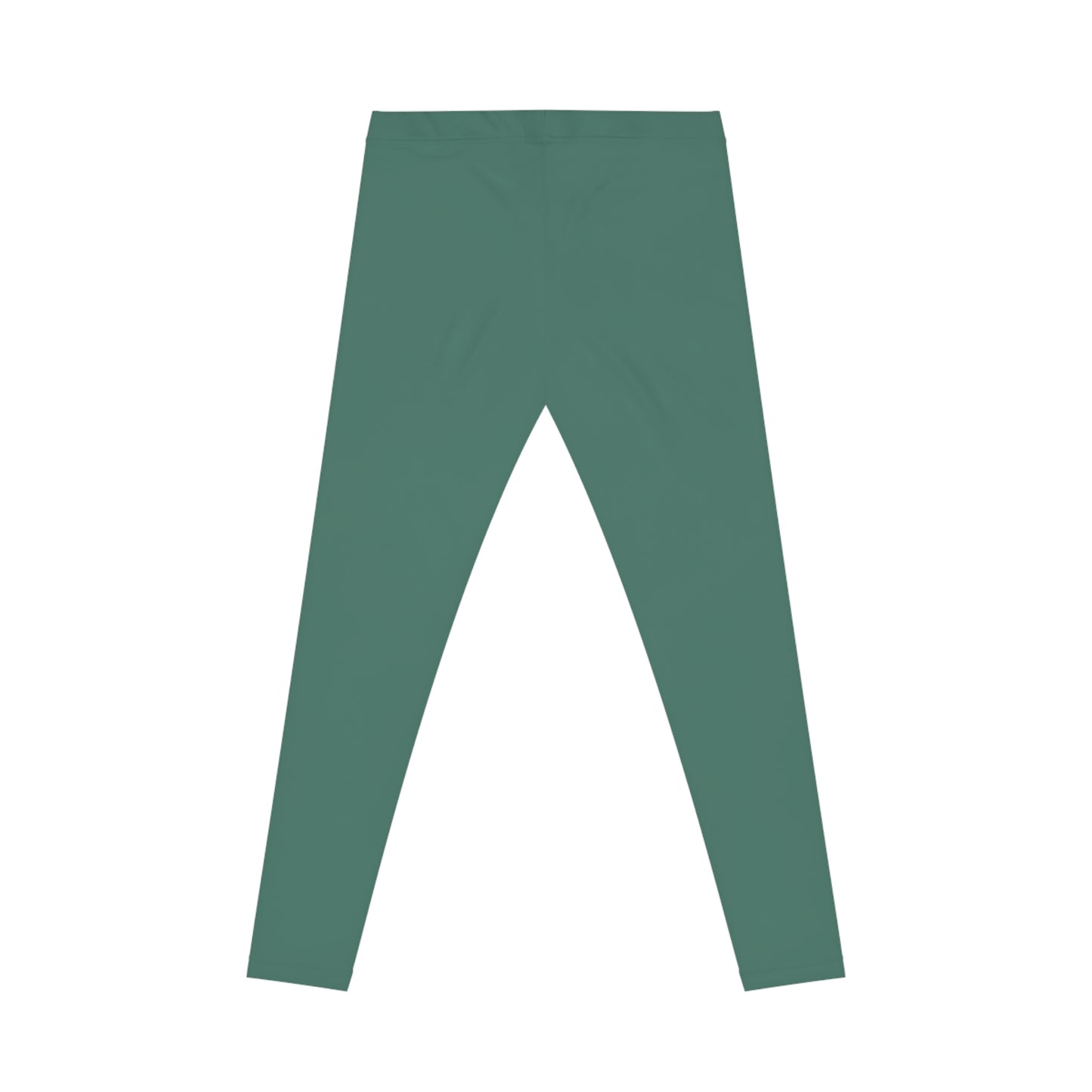 Deep Teal Color Women's Poly-Span Casual Leggings XS-2XL