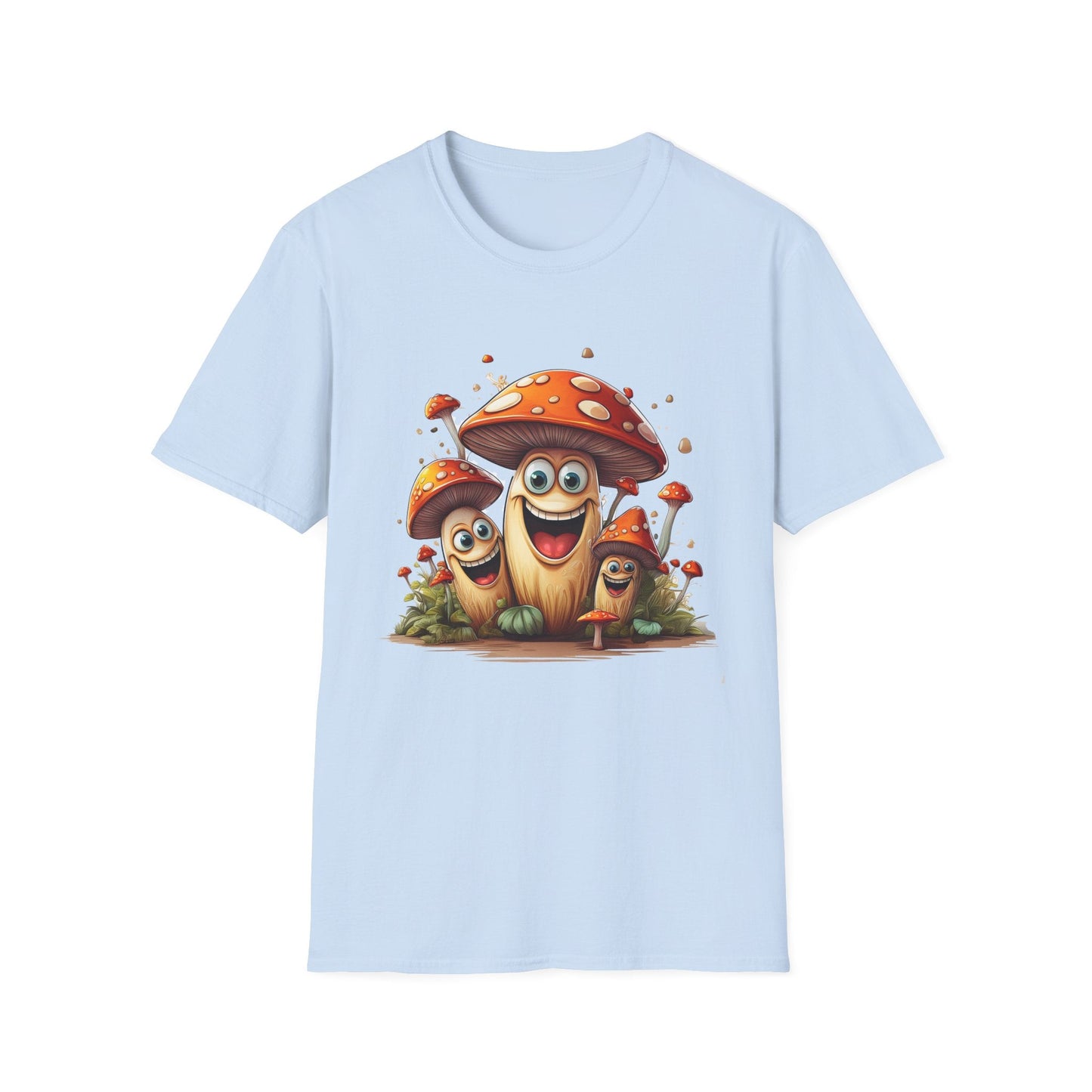 Mashroom Tee Shirt Unisex Funny Mashroom Design Softstyle 100 Percent Cotton Gildan