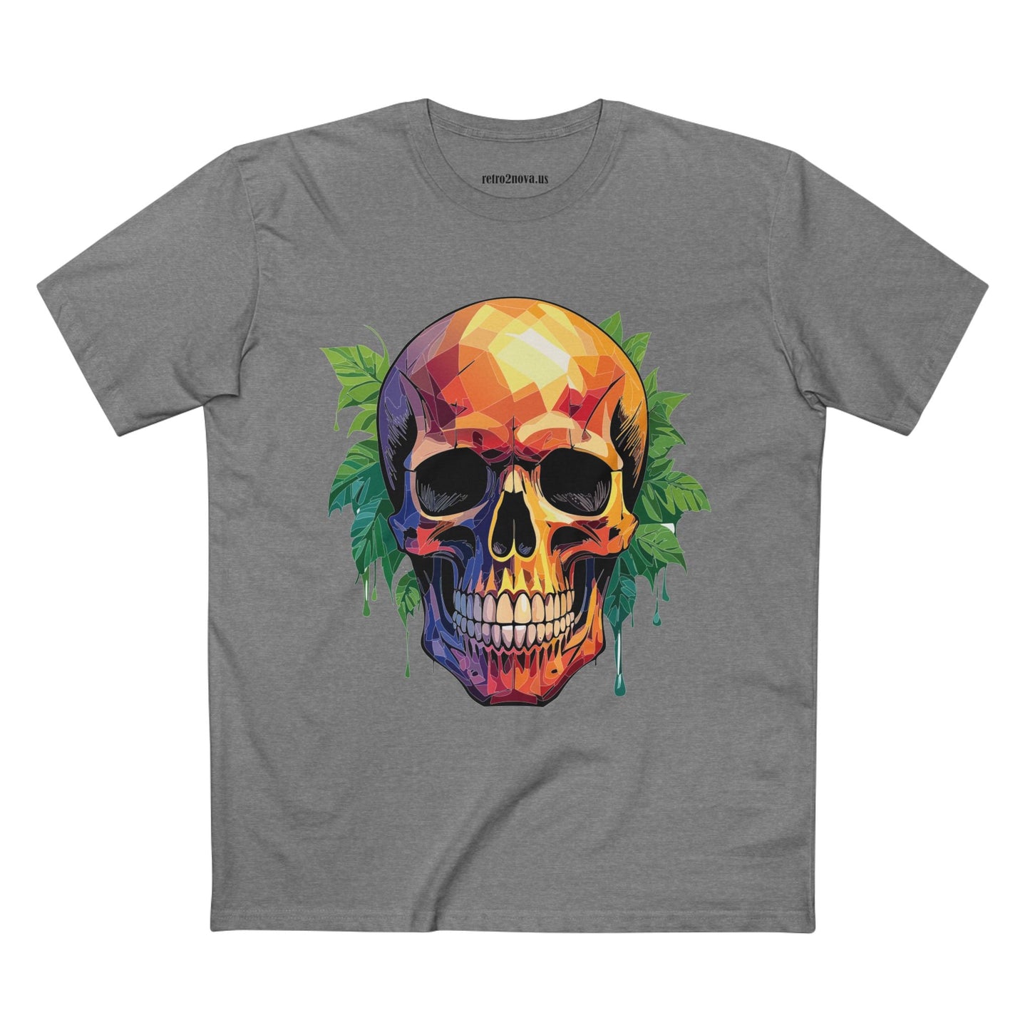 Skull and Skeleton Shirt Unisex Premium Cotton Tee with Original Art Design Retro2Nova Collection