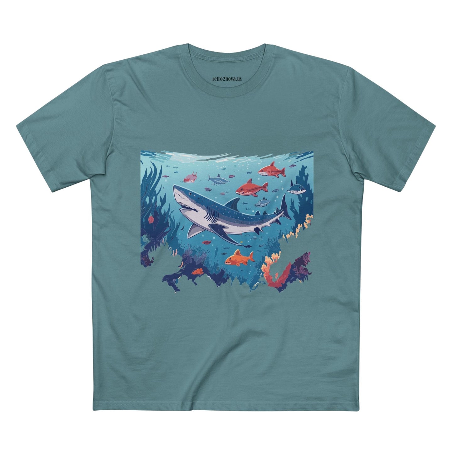 Ocean Shirt Ocean Pacific OP6 Unisex Premium Cotton Tee With Original Art By Retro2Nova