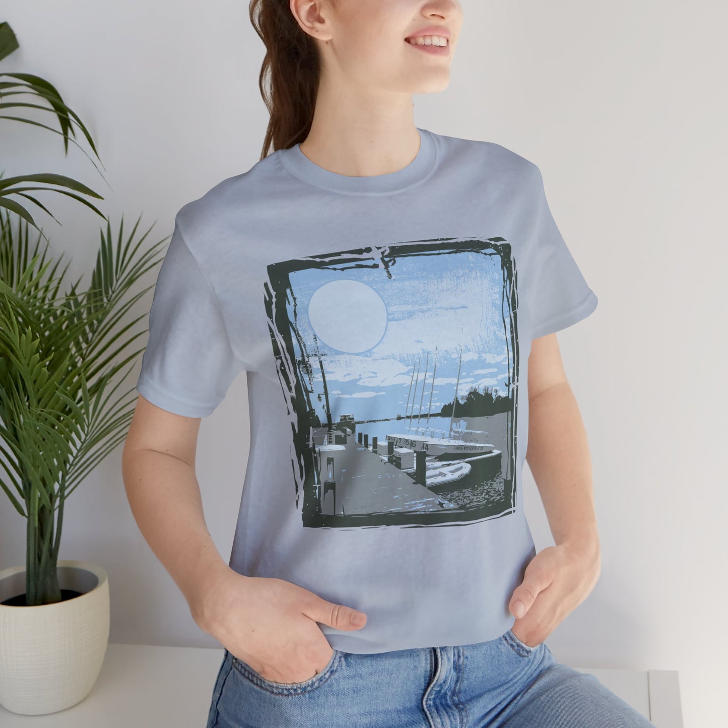 Yacht Club Retro Poster Graphic Design Tee, Yacht Club Shirt, Vintage Tees, Art Design T-Shirt, Graphic Tee, Retro Art Shirts