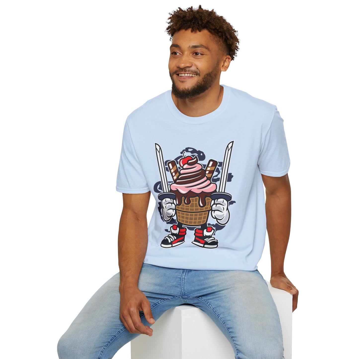 Cartoon T Shirt Unisex Animation Tee Funny Tee Gildan Softstyle 64000 Ring Spun Cotton 99
