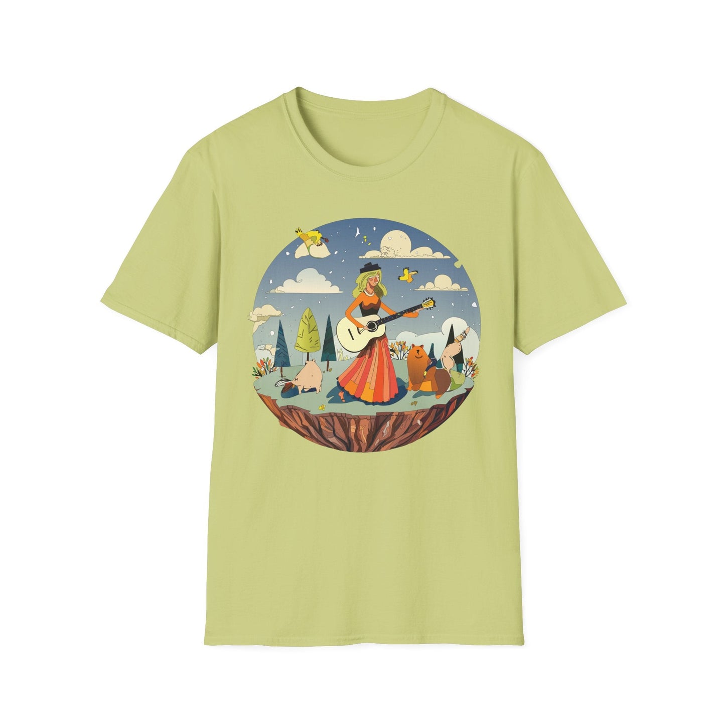 Womens Graphic T Shirt Art Design Tee Unisex SoftStyle Gildan 64000 100 Percent Cotton