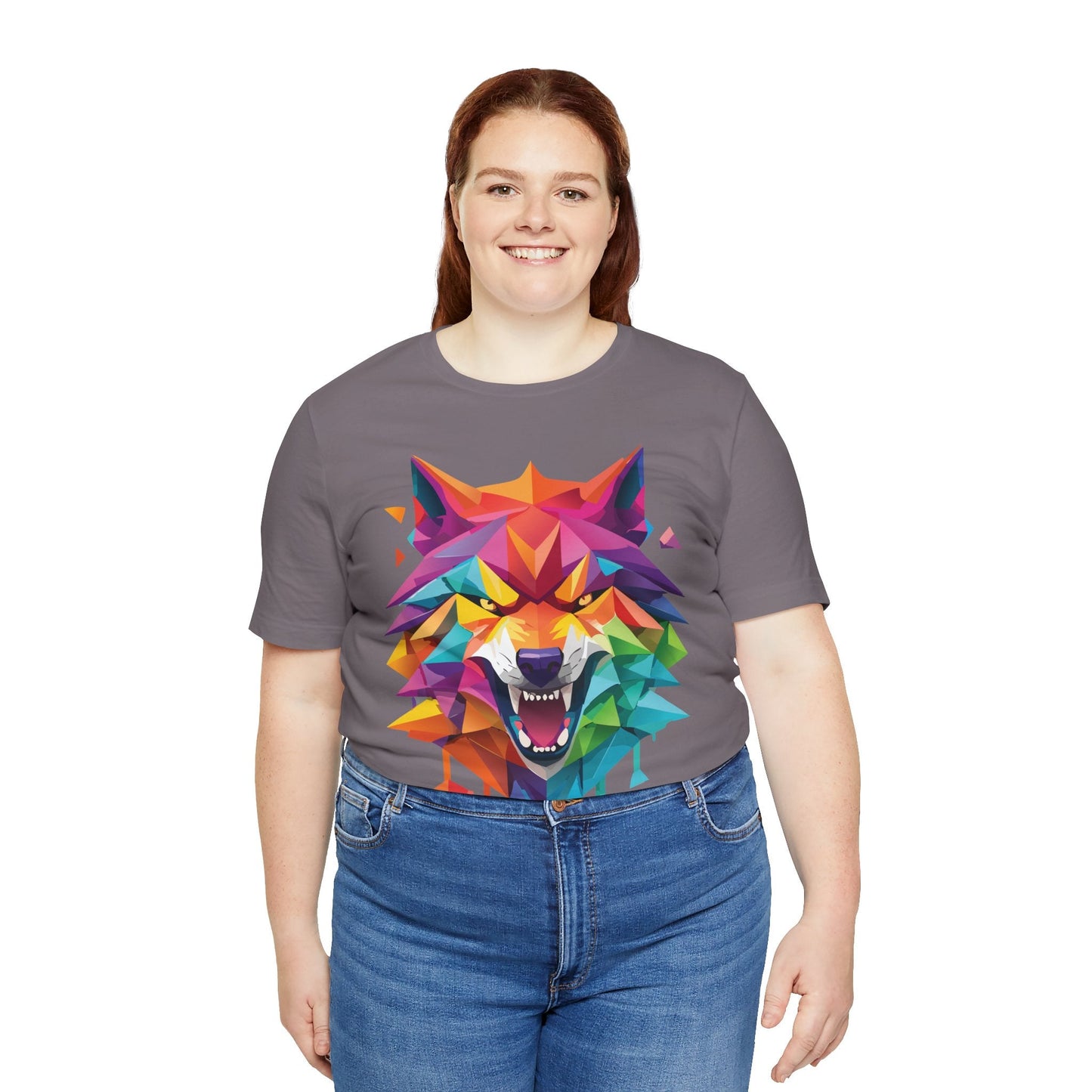 Unisex Animal Shirt With Art Design And Wild Animals Print Tee Short Sleeve Premium